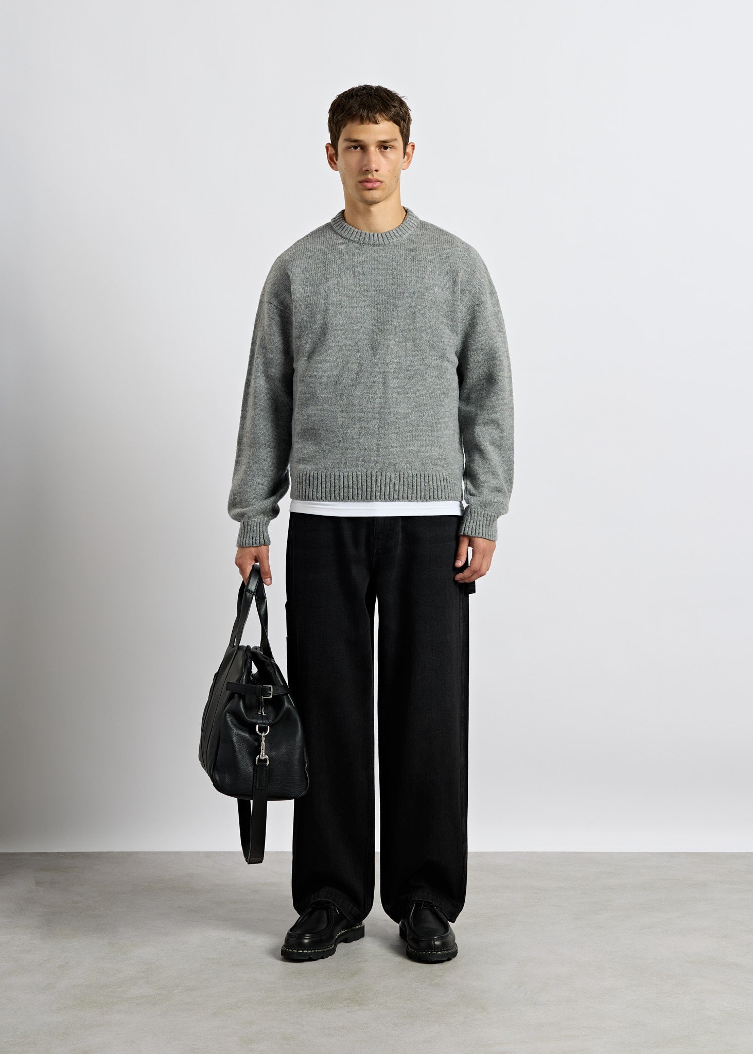 burocs-knitwear-knit-crewneck-sweater-pullover-grey image 4