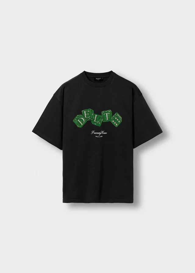 burocs-t-shirts-oversize-t-shirt-dice-shirt-black-print image 1