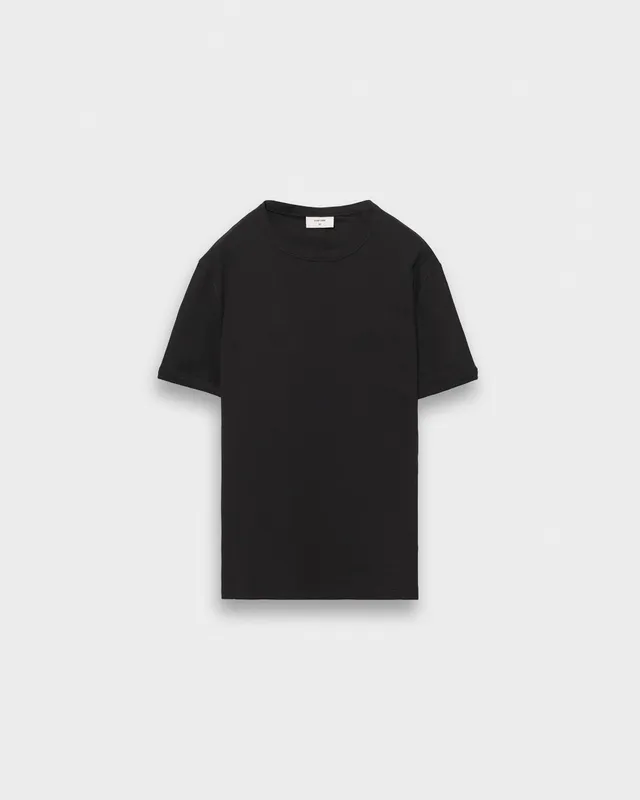 eightyfive-signature-t-shirt-herren-slim-fit-schwarz-baumwolle image 1