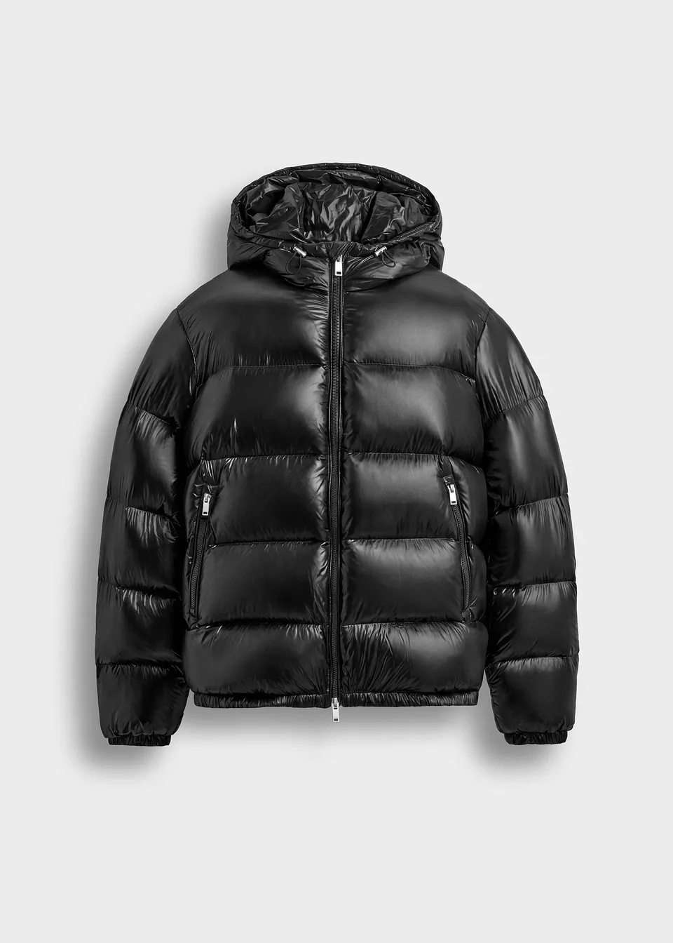 burocs-glossy-puffer-jacket-winterjacke-schwarz-gl-nzend image 1