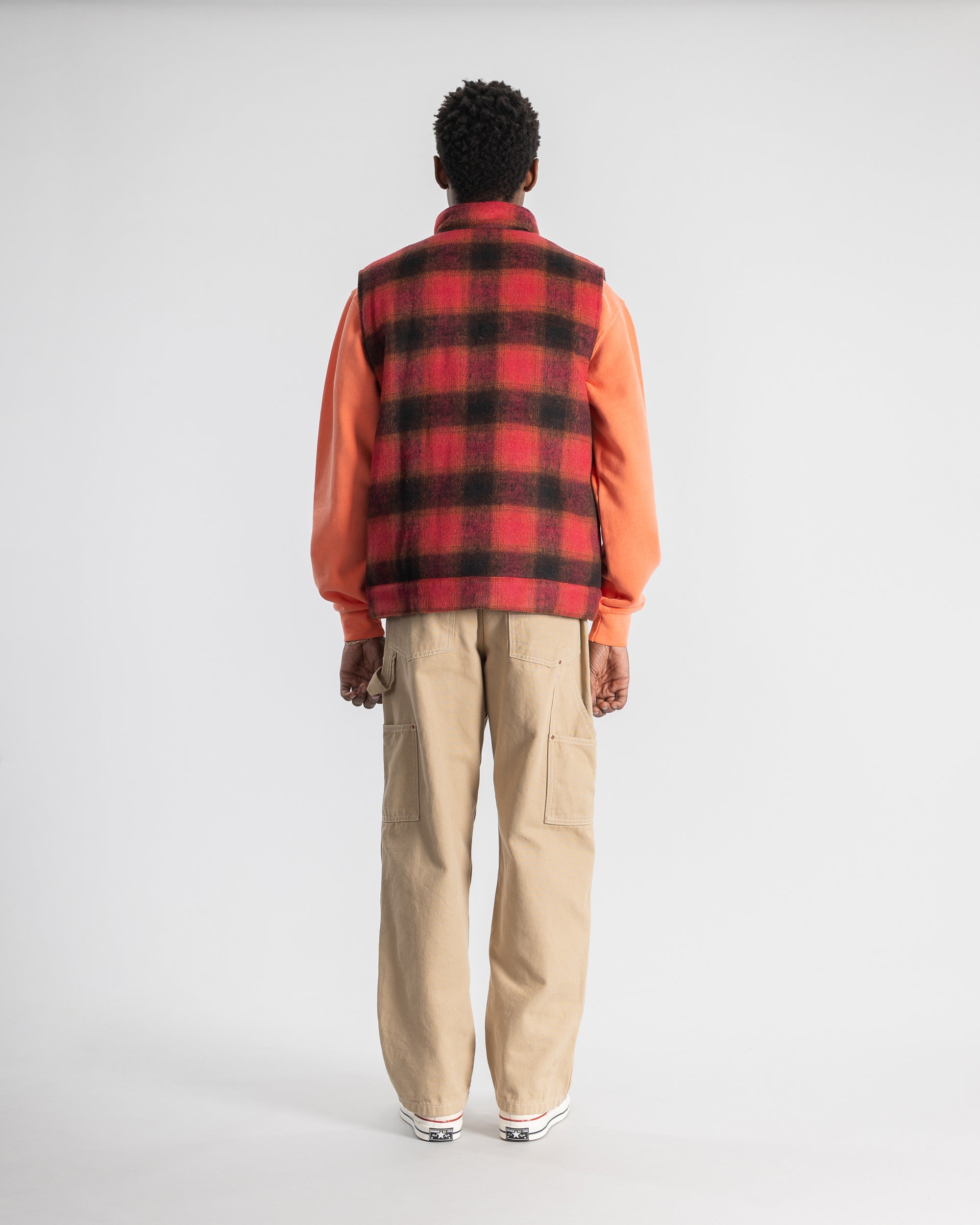 stan-ray-down-plaid-vest-red-steppweste-herren-karo-rot image 7