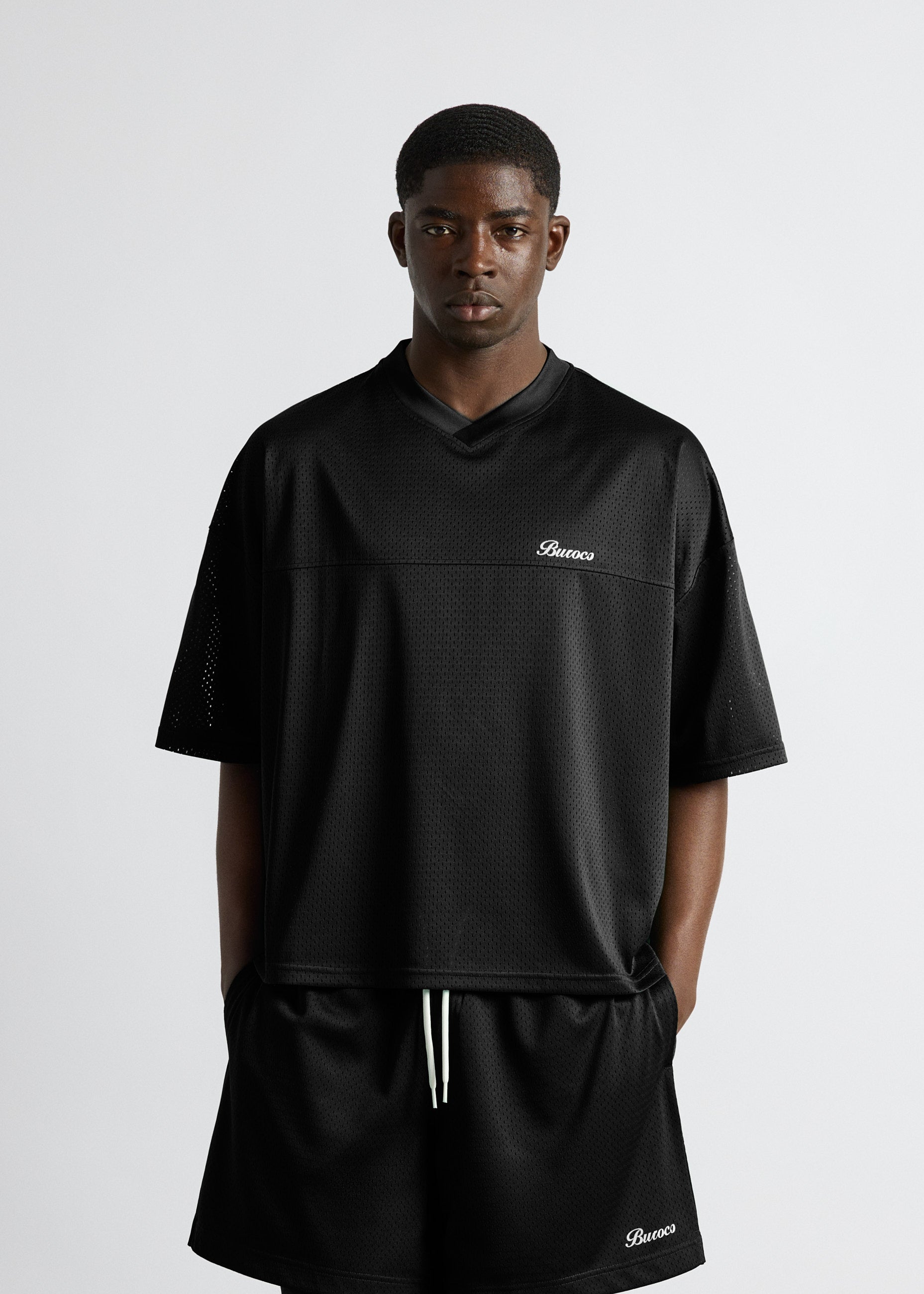 burocs-mesh-logo-t-shirt-black-oversize-polyester image 4