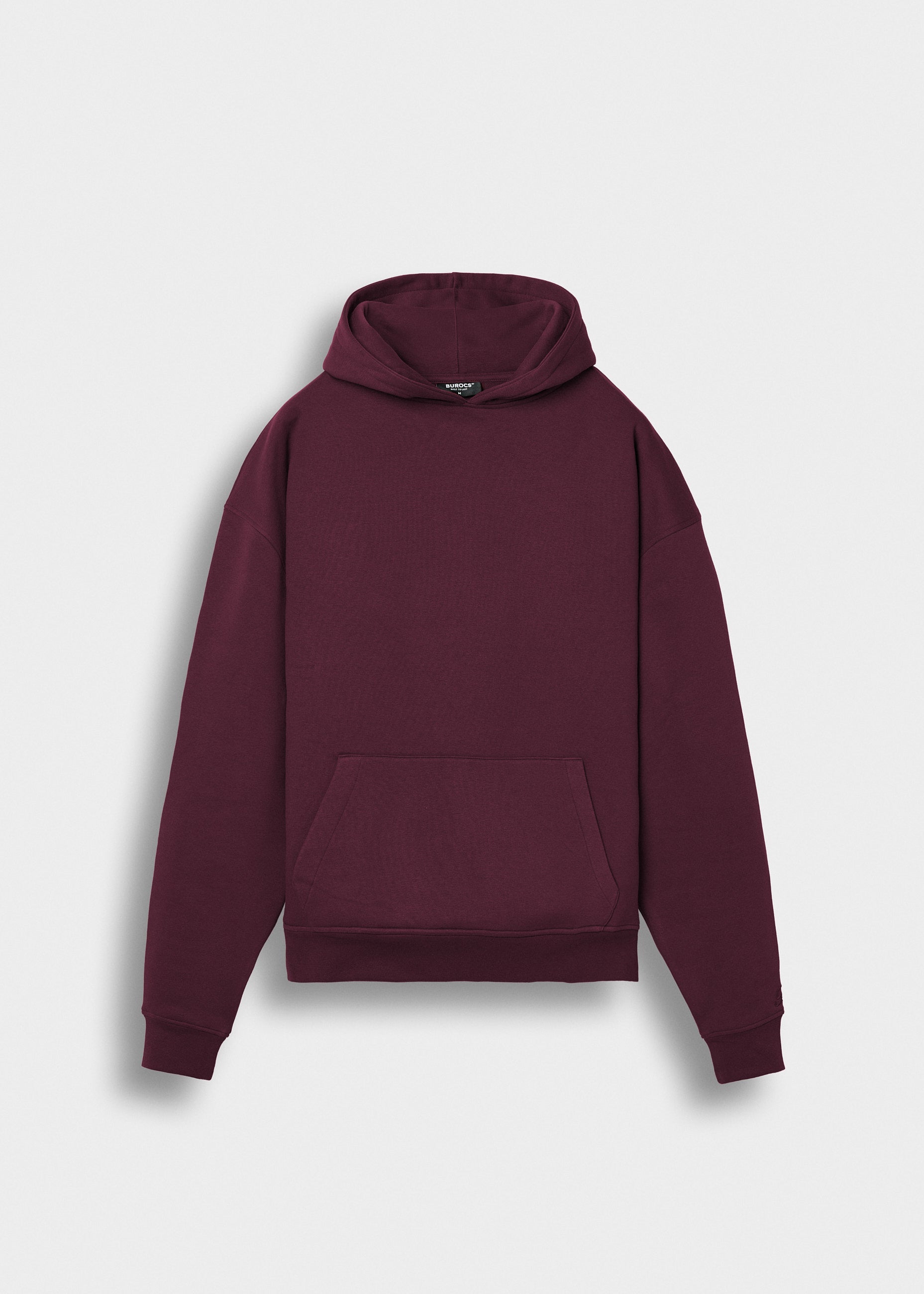 burocs-basic-hoodie-br-1325-kapuzenpullover-burgundy-oversized image 1