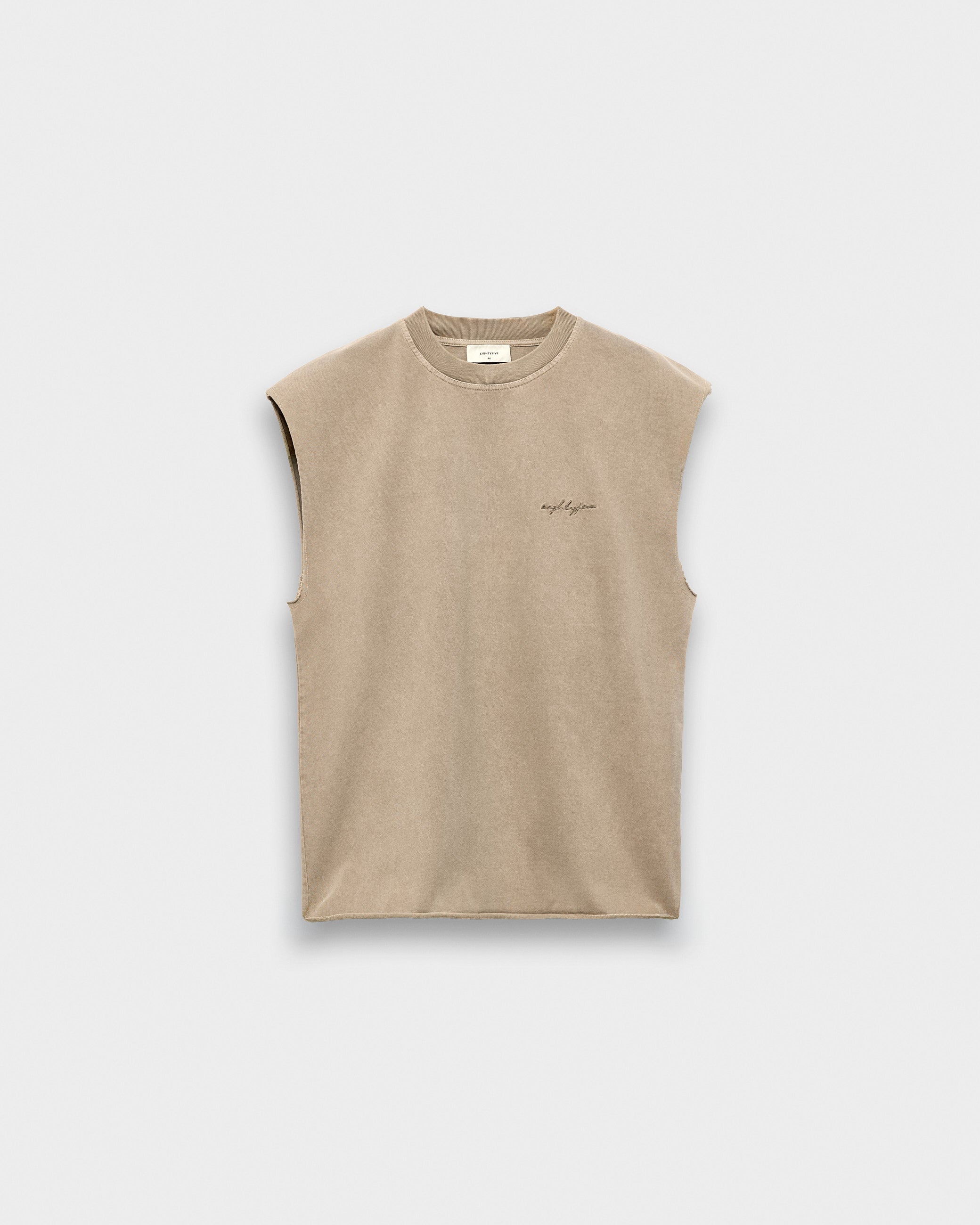 eightyfive-loose-tanktop-taupe-oversized-270gsm image 1
