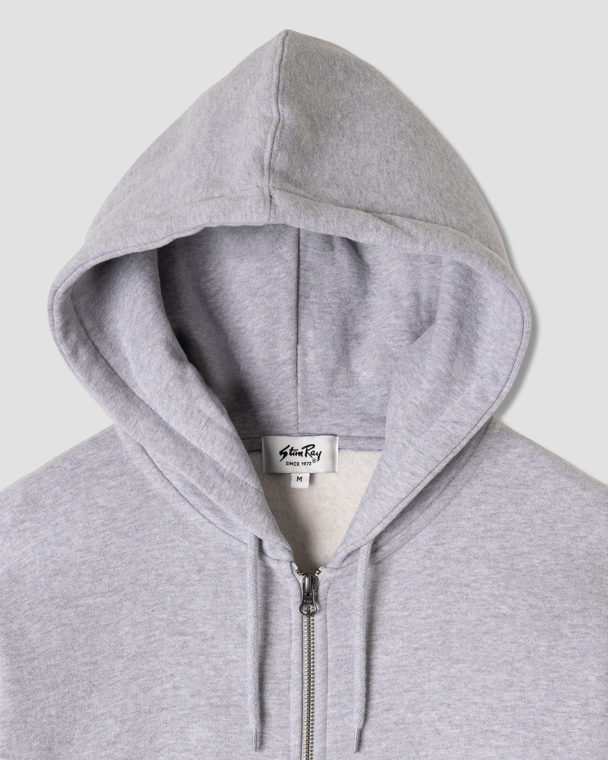 stan-ray-patch-zip-hood-hoodie-grey-heather-baumwolle image 3
