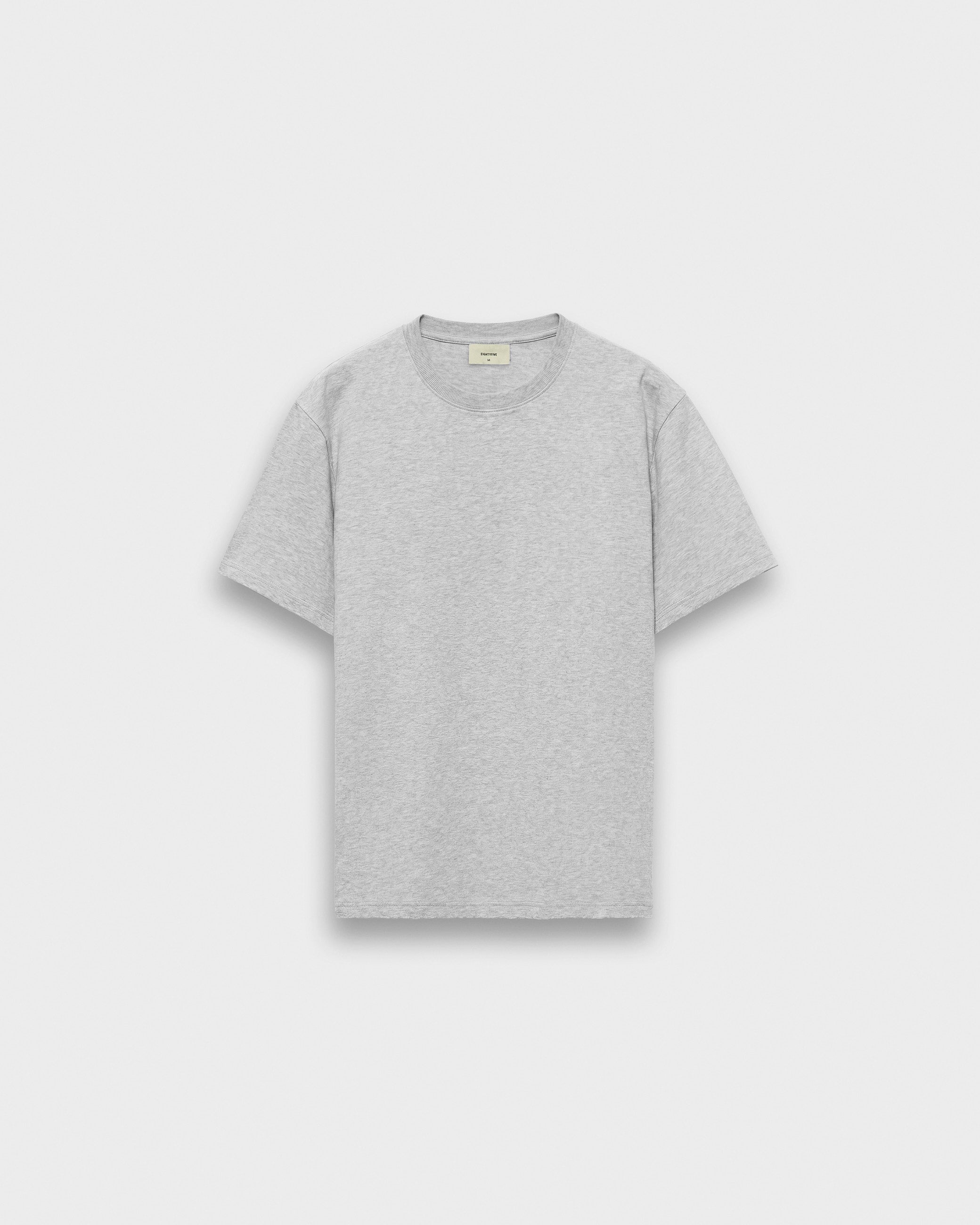 eightyfive-signature-regular-t-shirt-herren-ash-grey-basic image 1