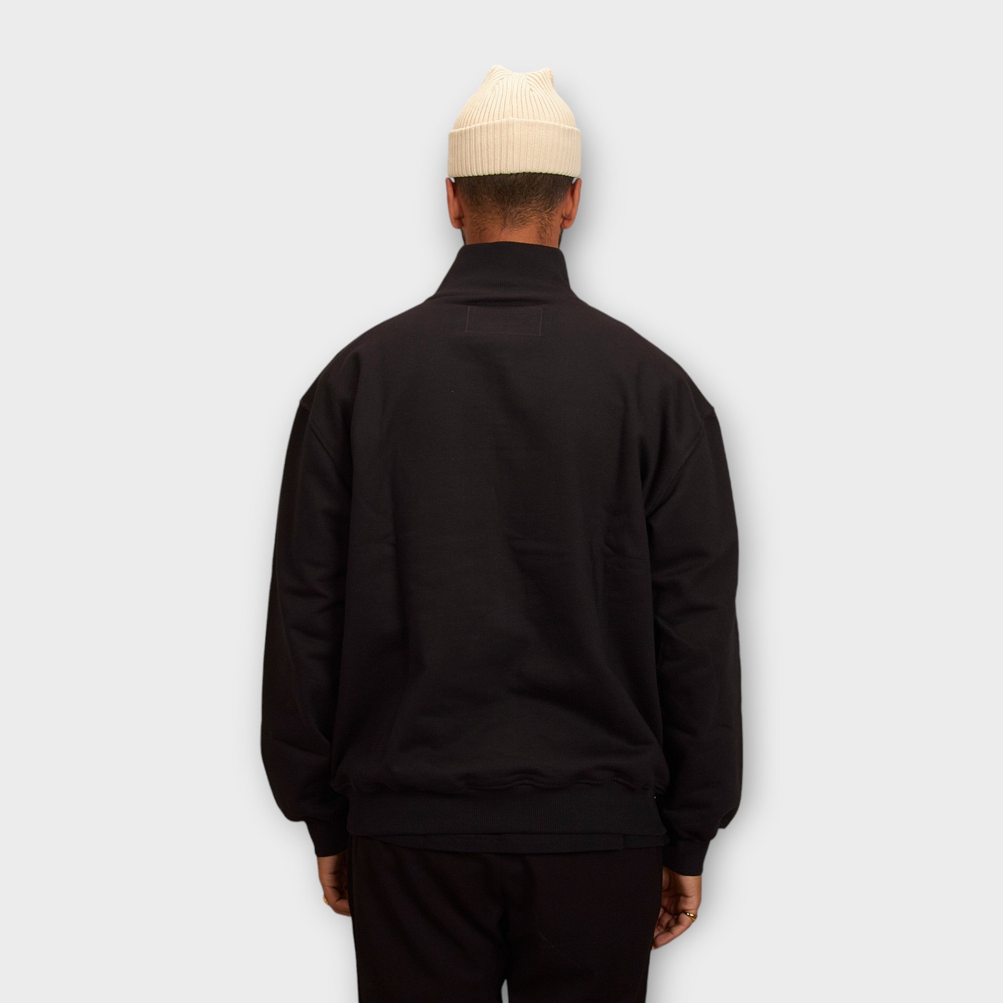 le-fix-moon-quarter-zip-schwarz-100-baumwolle image 6