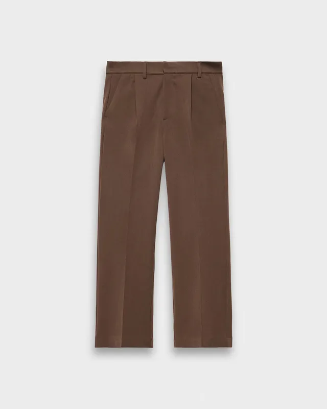eightyfive-signature-tailored-pants-brown-regular-fit image 1
