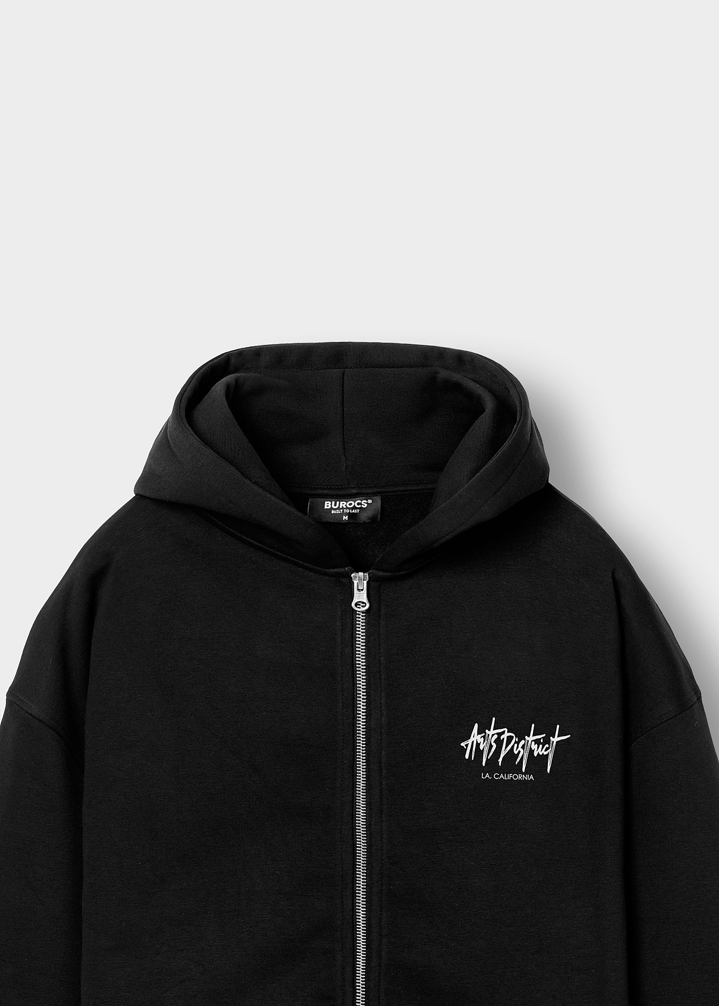 burocs-art-district-zip-hoodie-herren-schwarz-oversize-baumwolle image 3