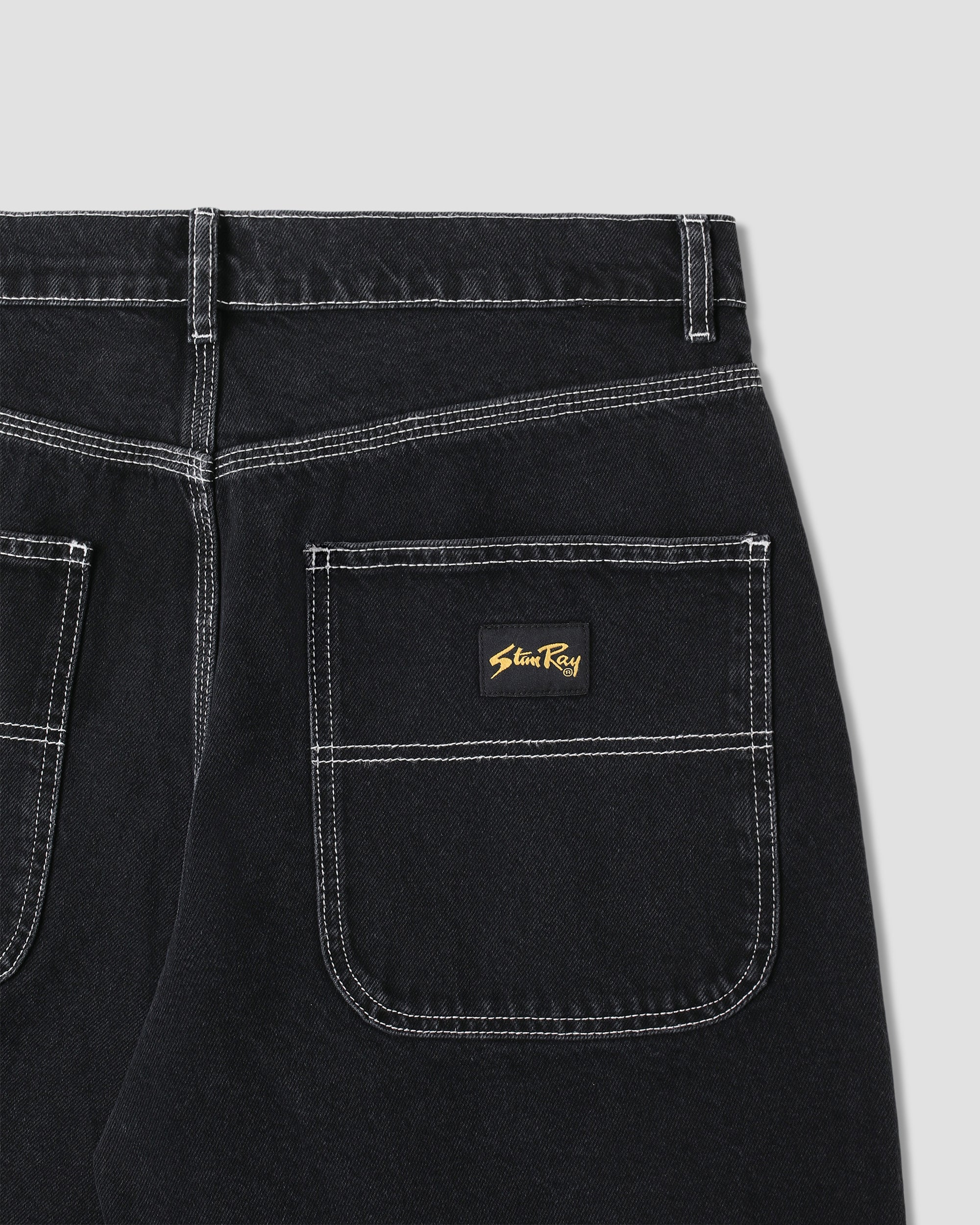stan-ray-wide-5-short-jeansshorts-stonewashed-black-denim image 6