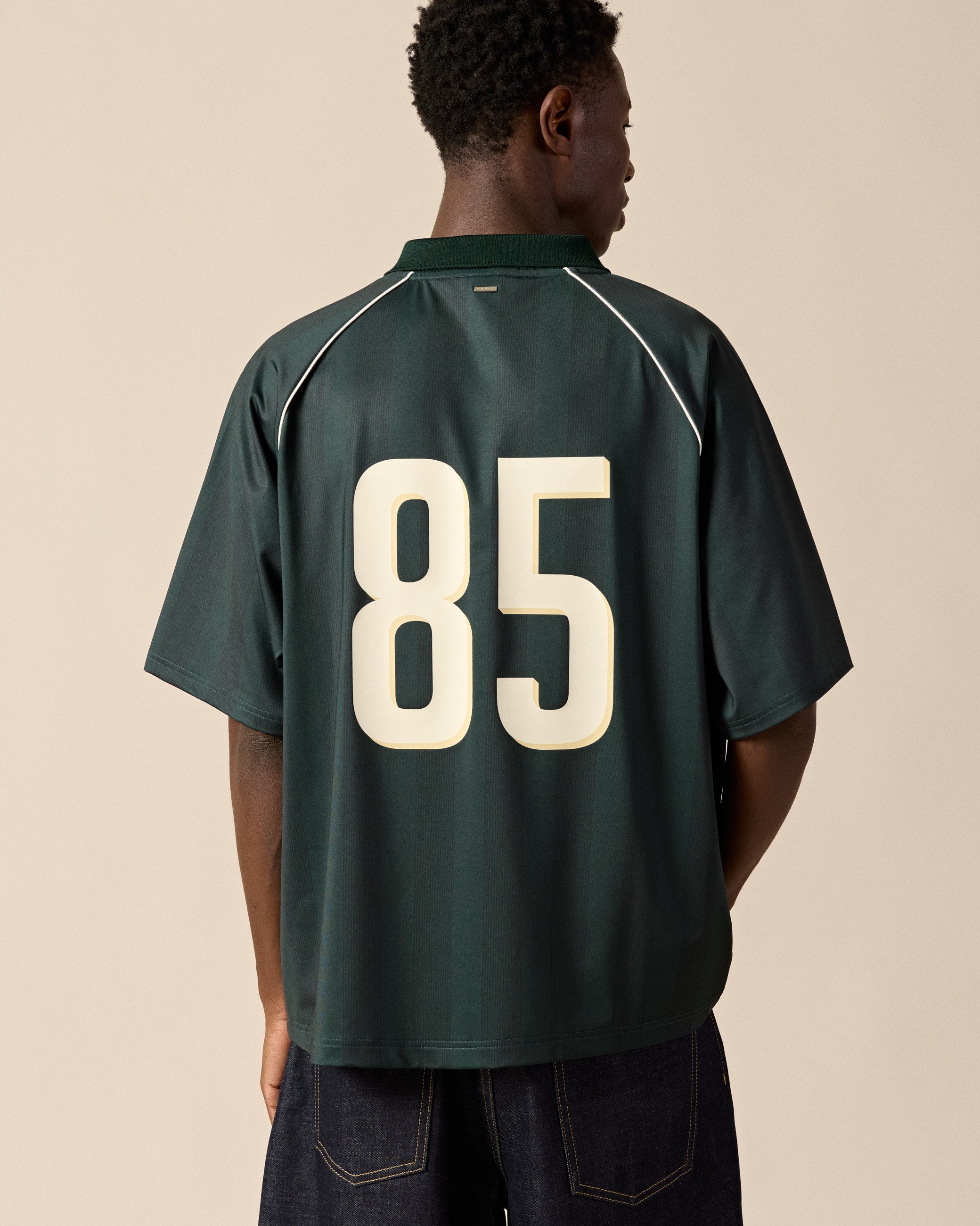 eightyfive-jersey-polohemd-evergreen-oversized-v-ausschnitt image 6