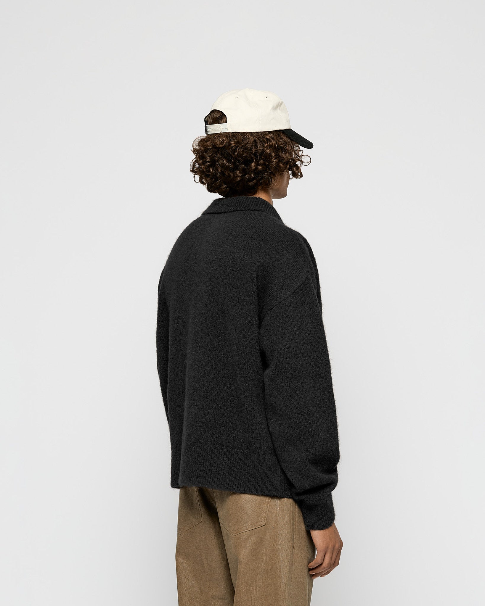 eightyfive-hairy-polo-sweater-strickpullover-black image 5