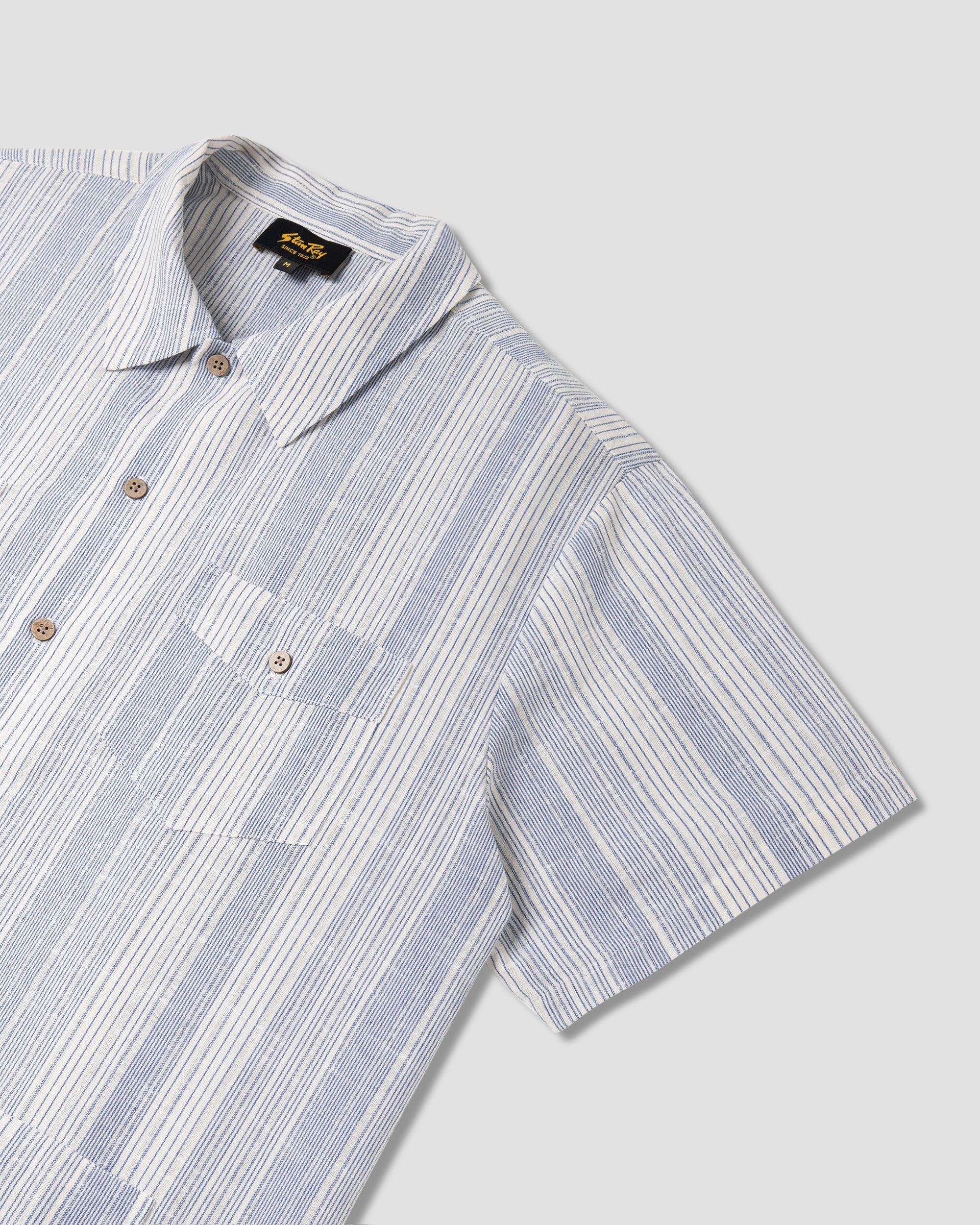 stan-ray-mexicali-shirt-herren-hemd-blue-stripe-kurzarm image 4