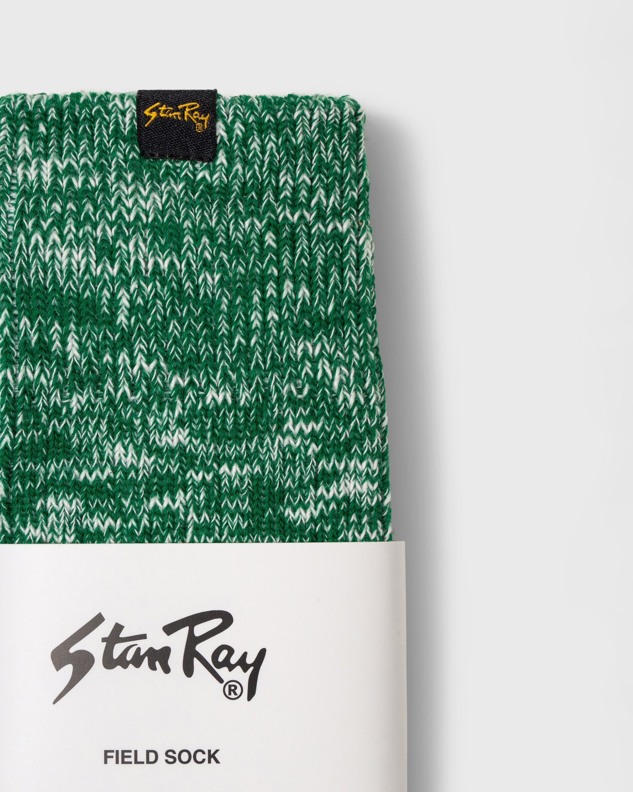 stan-ray-field-sock-socken-green-melange-baumwolle image 2