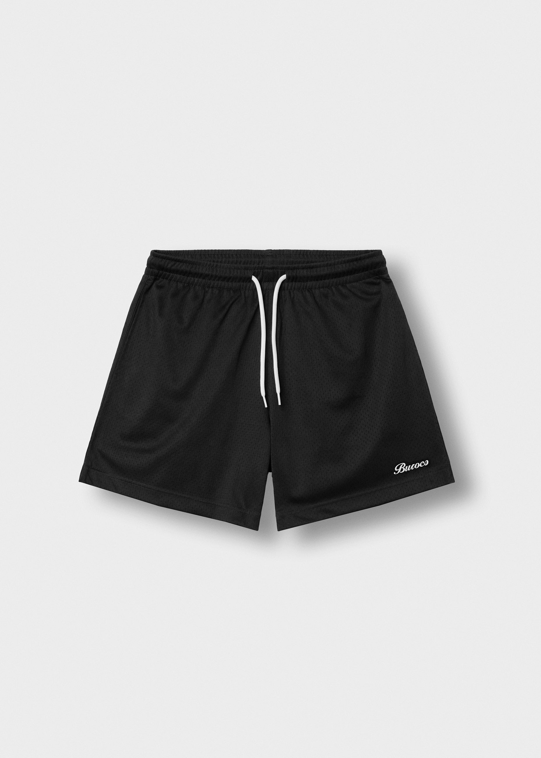 burocs-mesh-shorts-black-regular-fit-polyester image 1