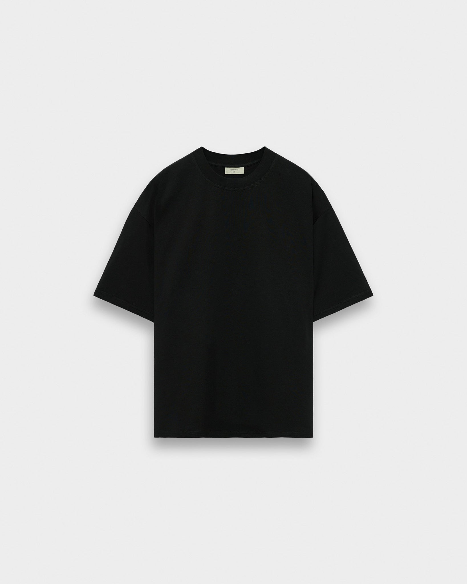 eightyfive-signature-light-oversized-t-shirt-black-baumwolle image 1