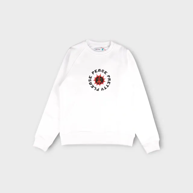 le-fix-pretty-please-crewneck-weiss-print-baumwolle image 1