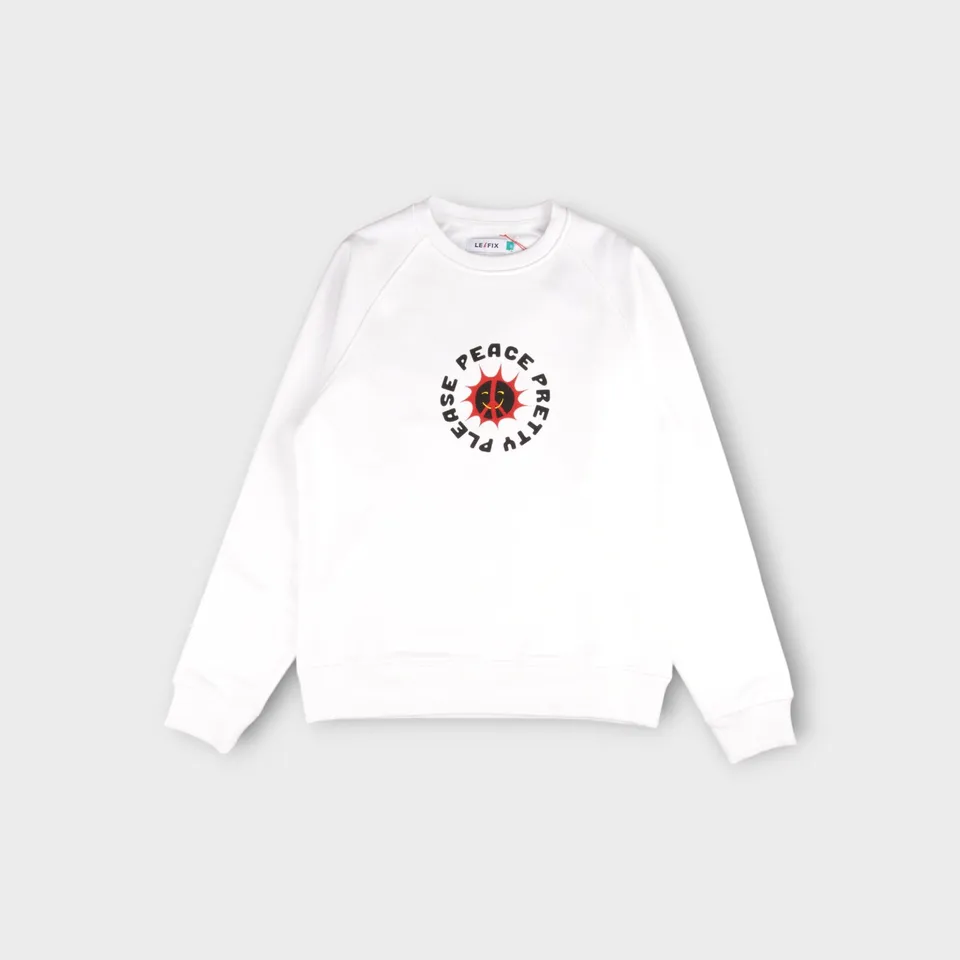 le-fix-pretty-please-crewneck-weiss-print-baumwolle image 1