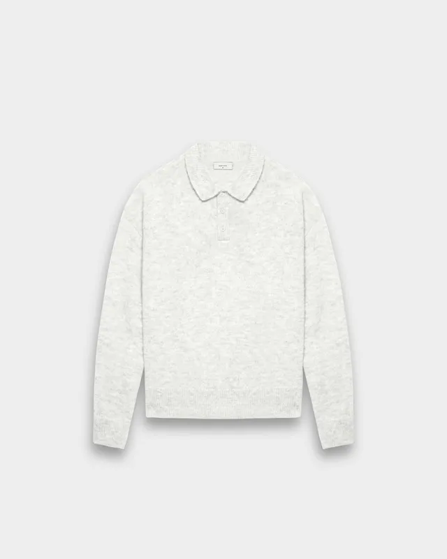 eightyfive-hairy-knitted-polo-strickpullover-light-grey-regular-fit image 1