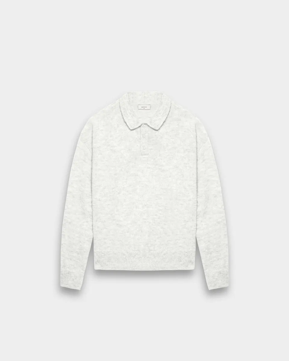 eightyfive-hairy-knitted-polo-strickpullover-light-grey-regular-fit image 1