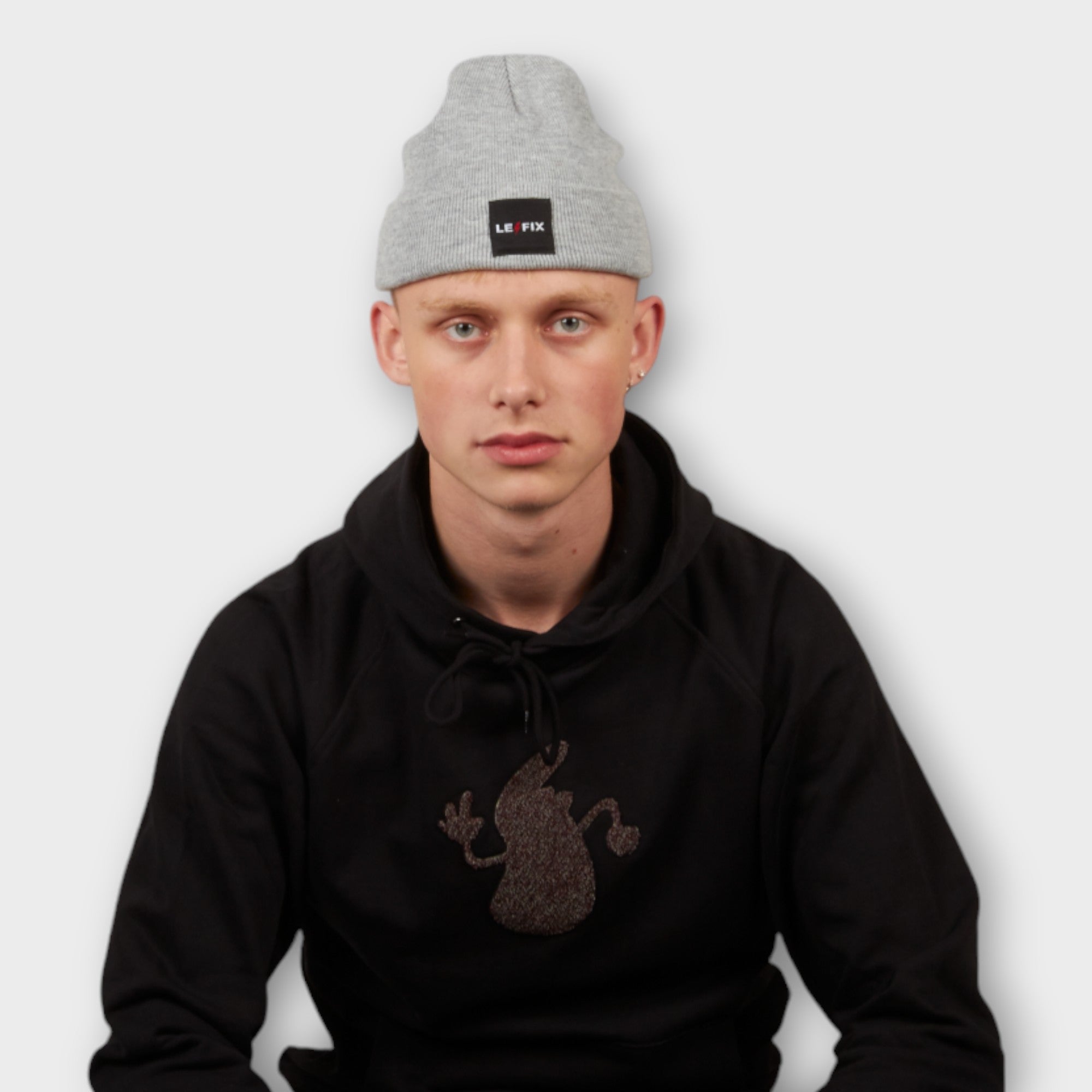 le-fix-lightning-beanie-m-tze-grau image 2