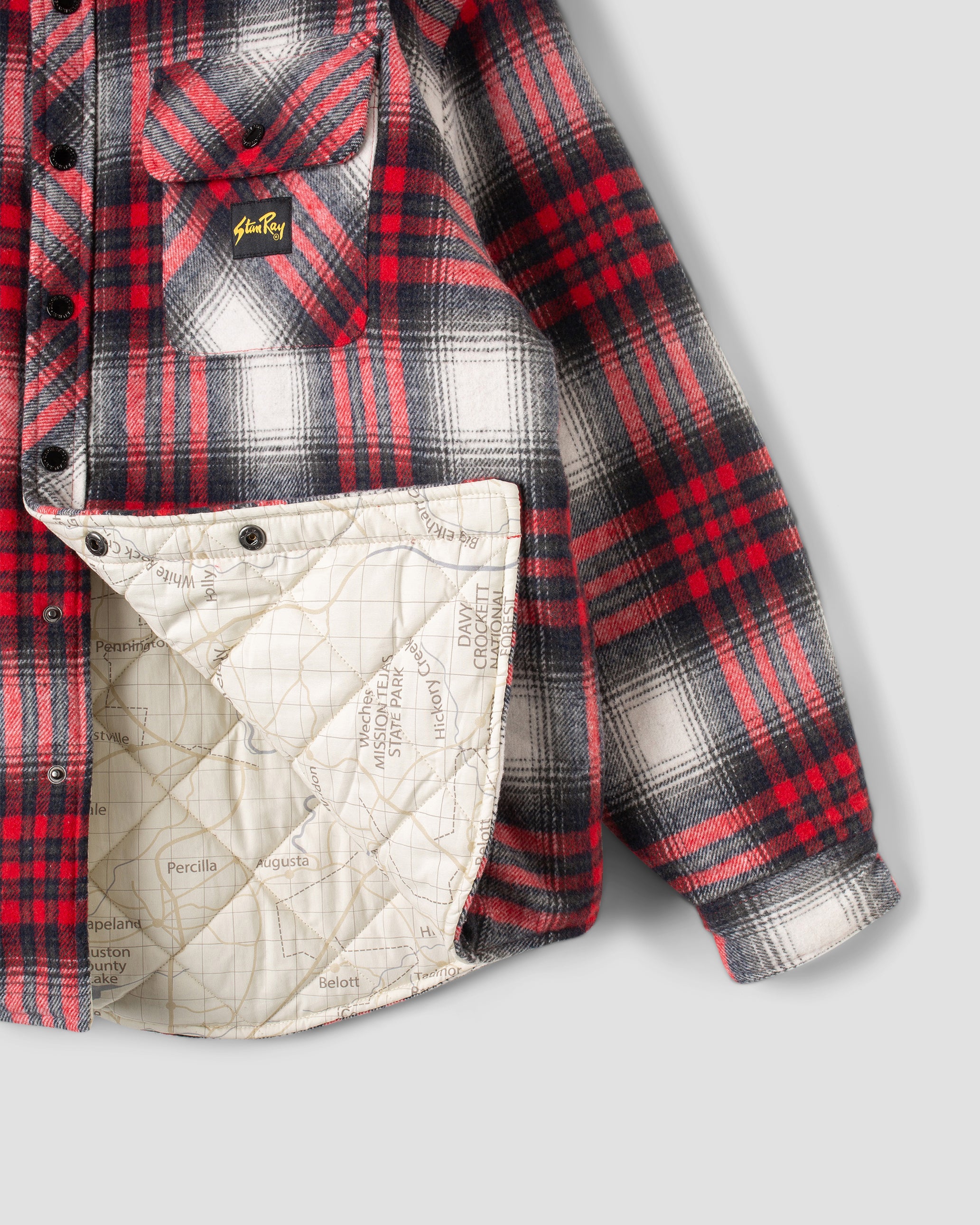 stan-ray-quilted-plaid-overshirt-hemdjacke-red-plaid image 6
