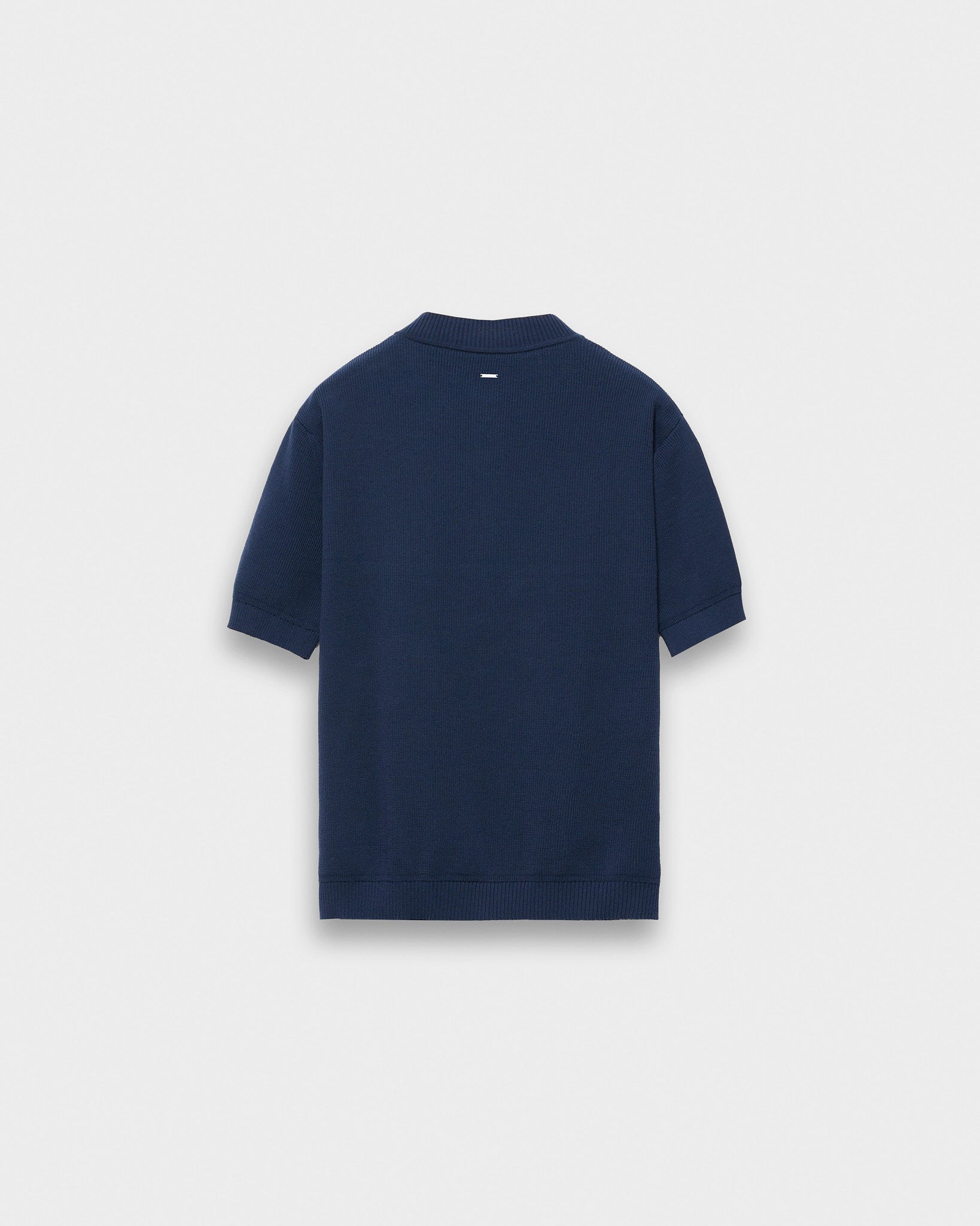 eightyfive-tops-knitted-henley-polo-navy-regular-fit-baumwolle image 2
