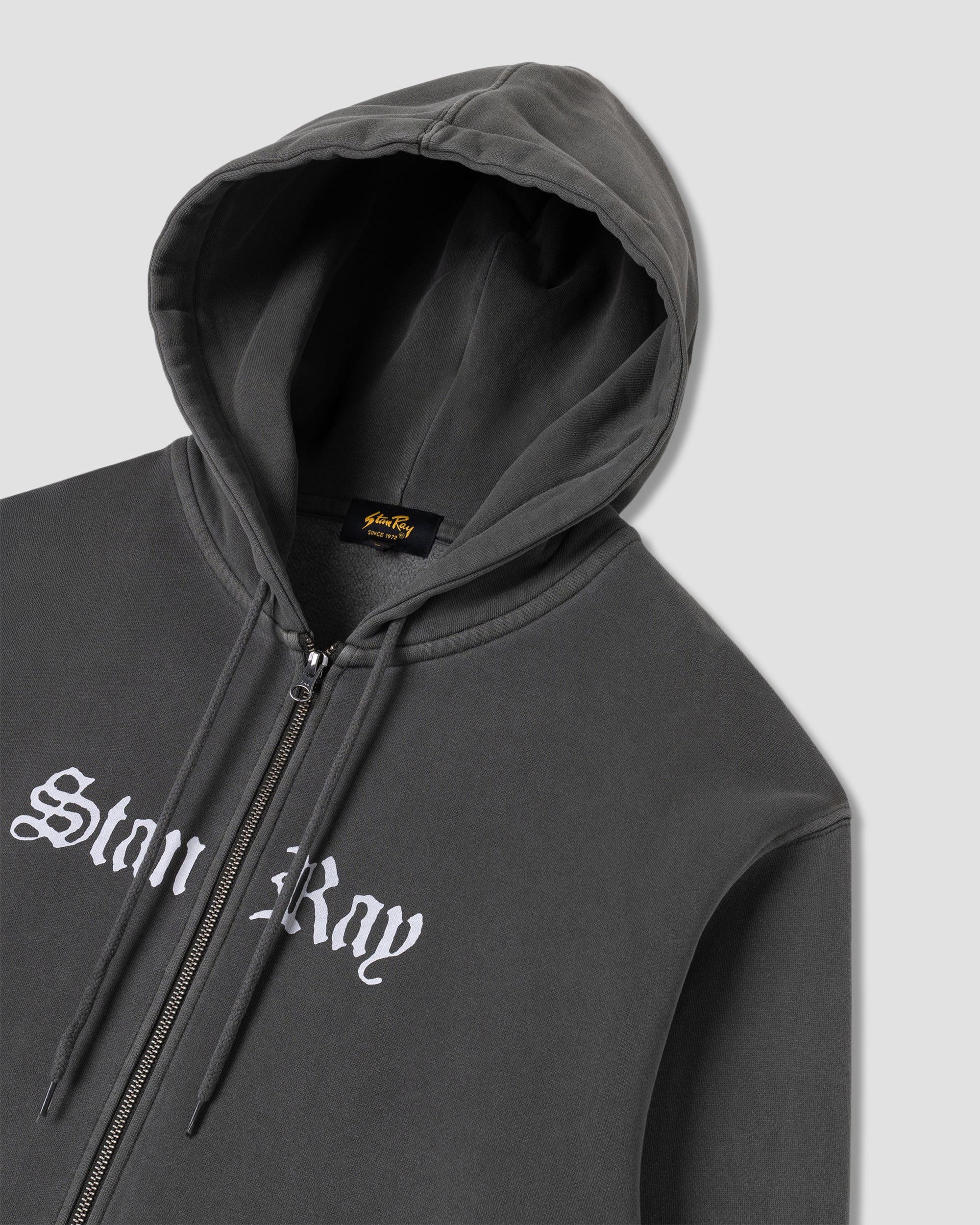 stan-ray-hardcore-zip-hood-hoodie-washed-black-baumwolle image 4