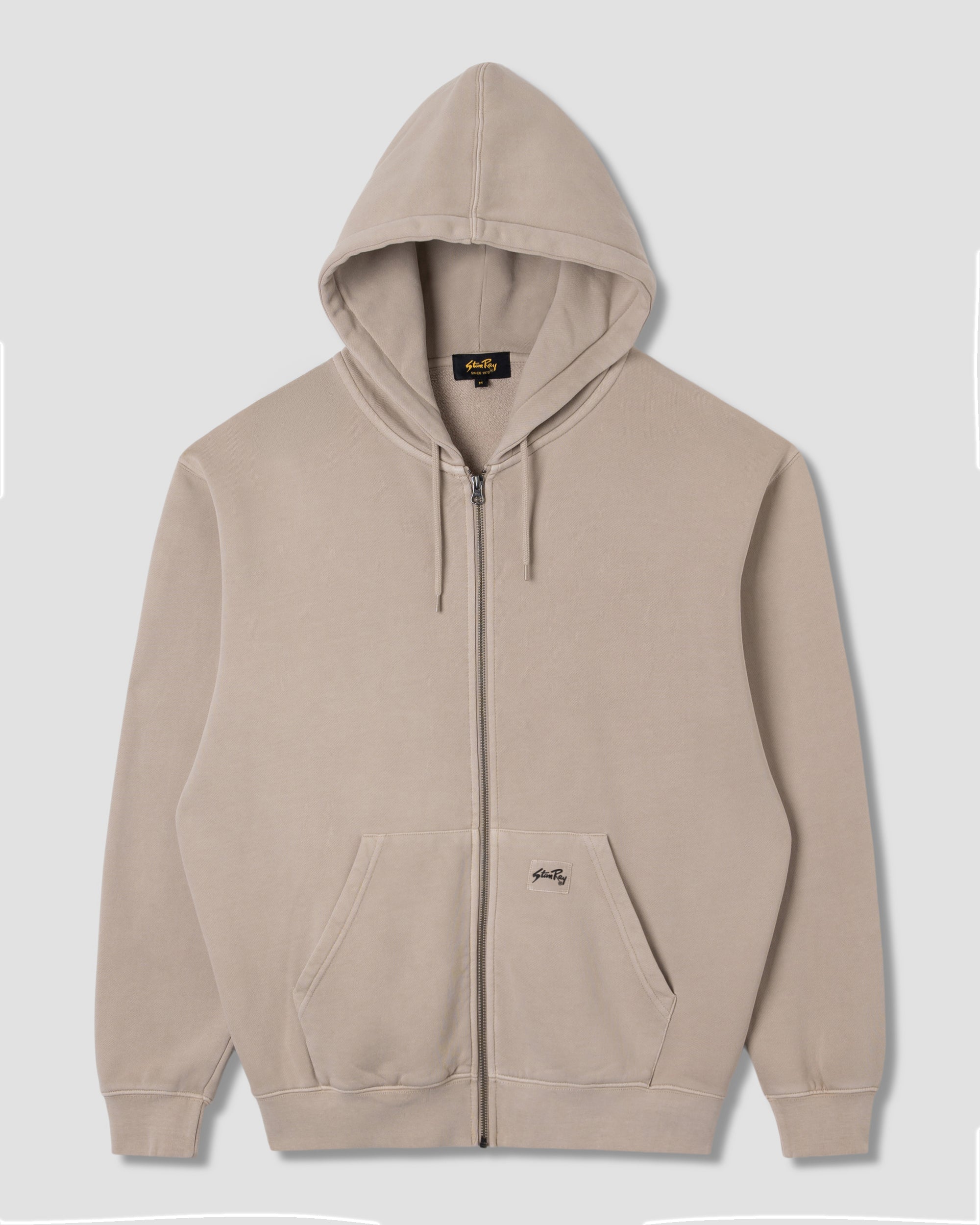 stan-ray-patch-zip-hood-sweatjacke-eucalyptus-baumwolle image 1