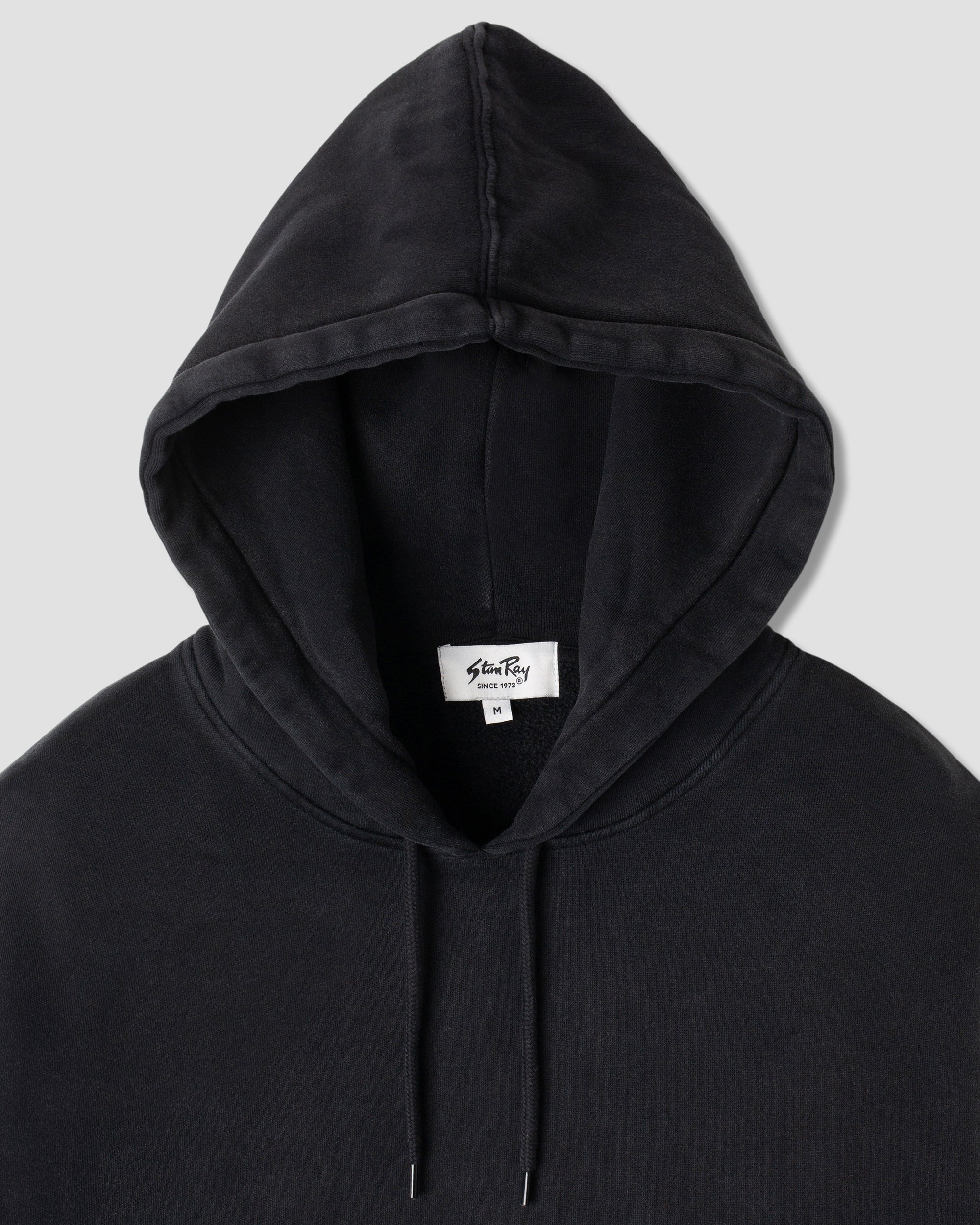 stan-ray-patch-hood-washed-black-hoodie-herren-baumwolle image 3