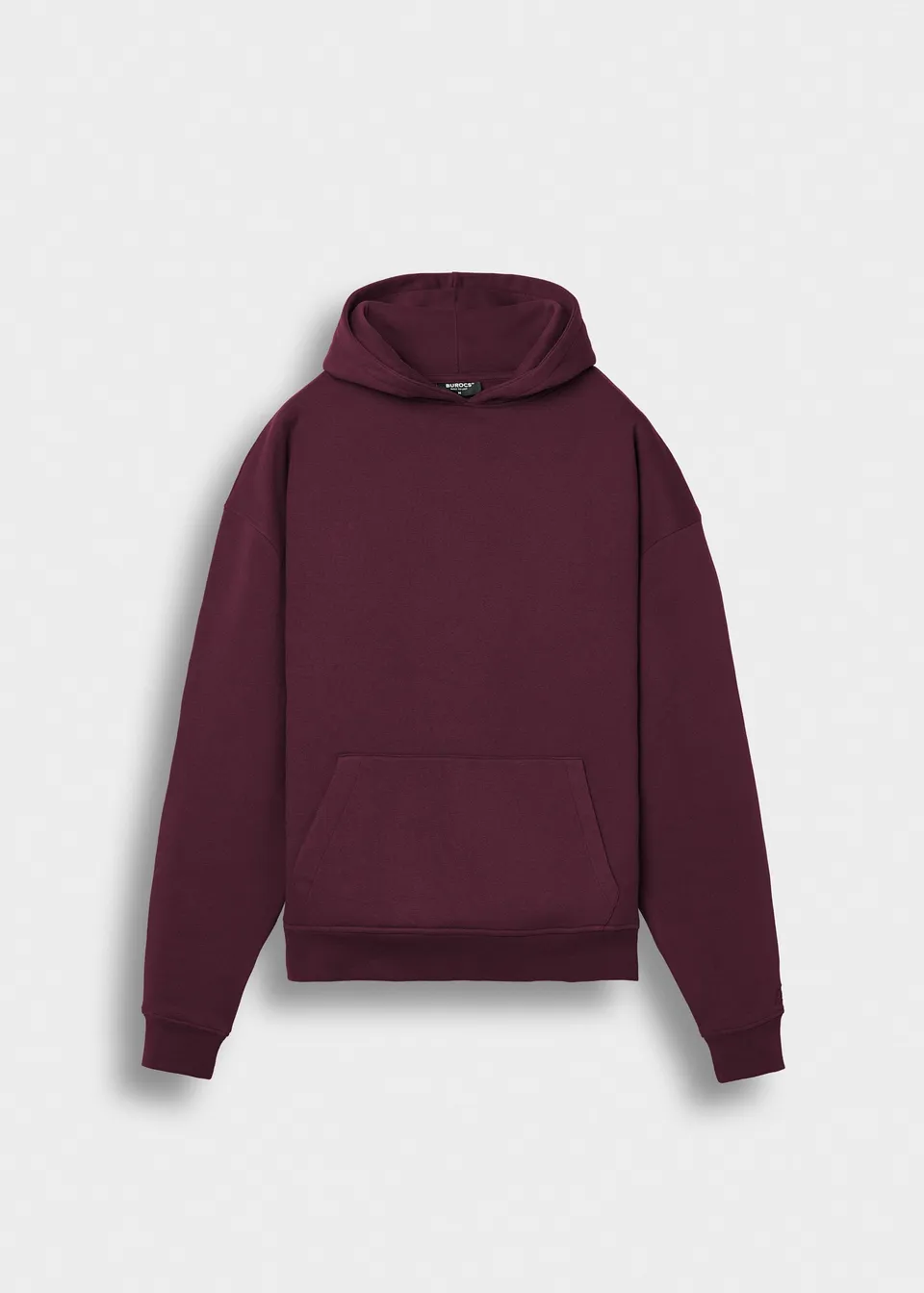 burocs-basic-hoodie-br-1325-kapuzenpullover-burgundy-oversized image 1