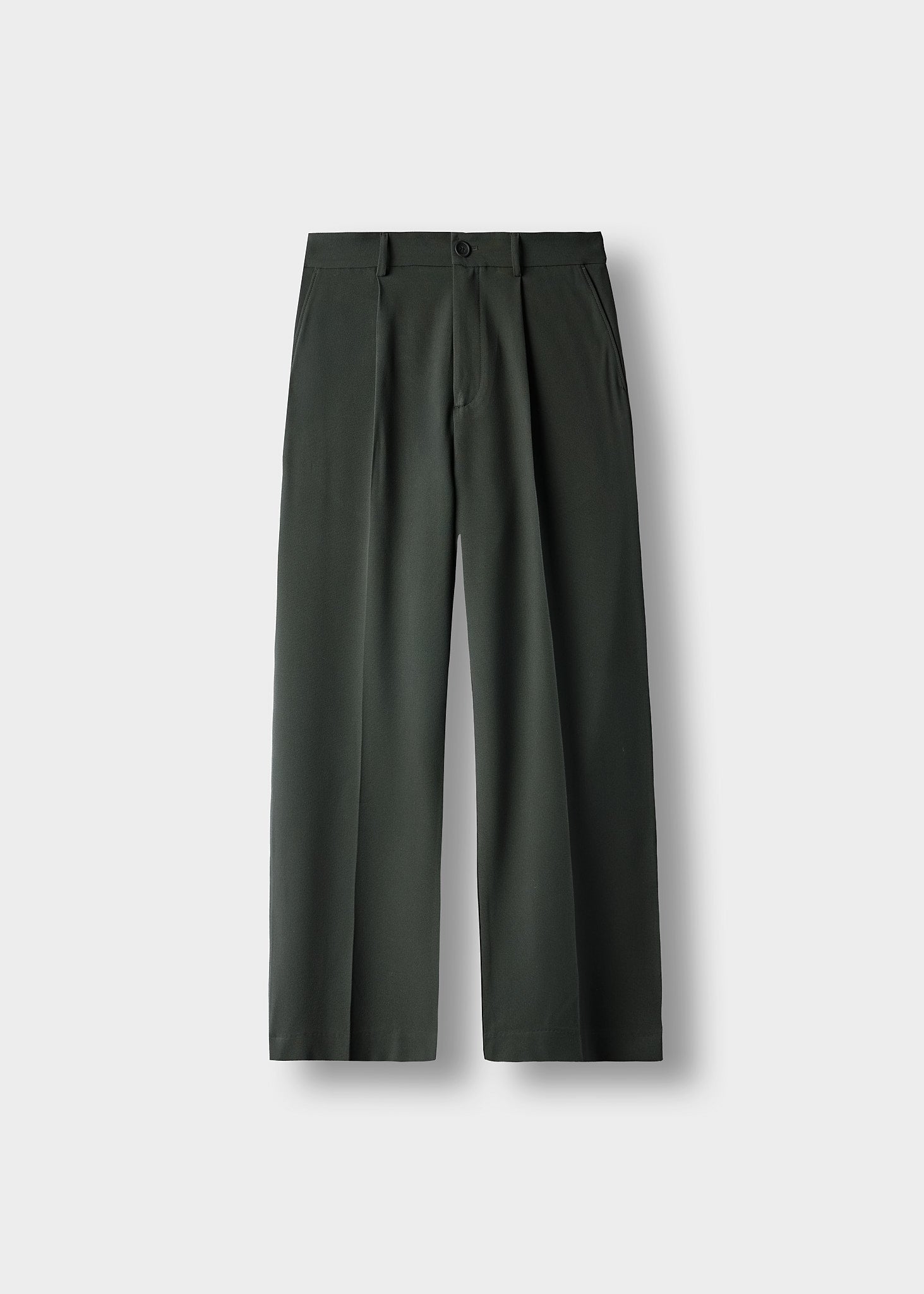 burocs-loose-tailored-pants-stoffhose-olive-grey-weites-bein image 1