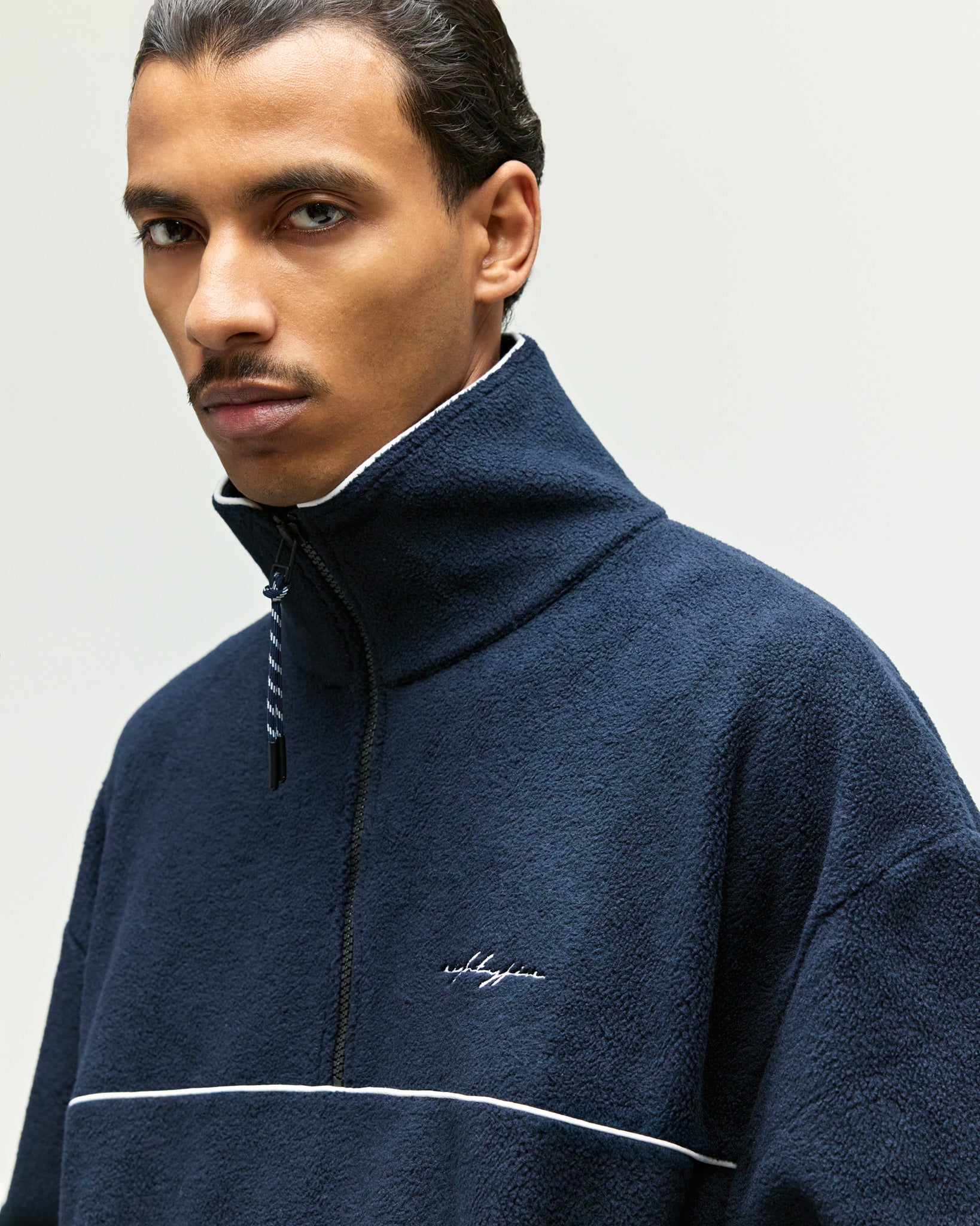 eightyfive-fleece-half-zip-windbreaker-navy-herren-oversize image 8