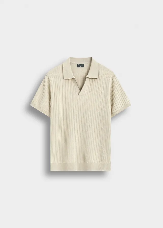 burocs-t-shirts-polo-t-shirt-poloshirt-beige-regular-fit image 1