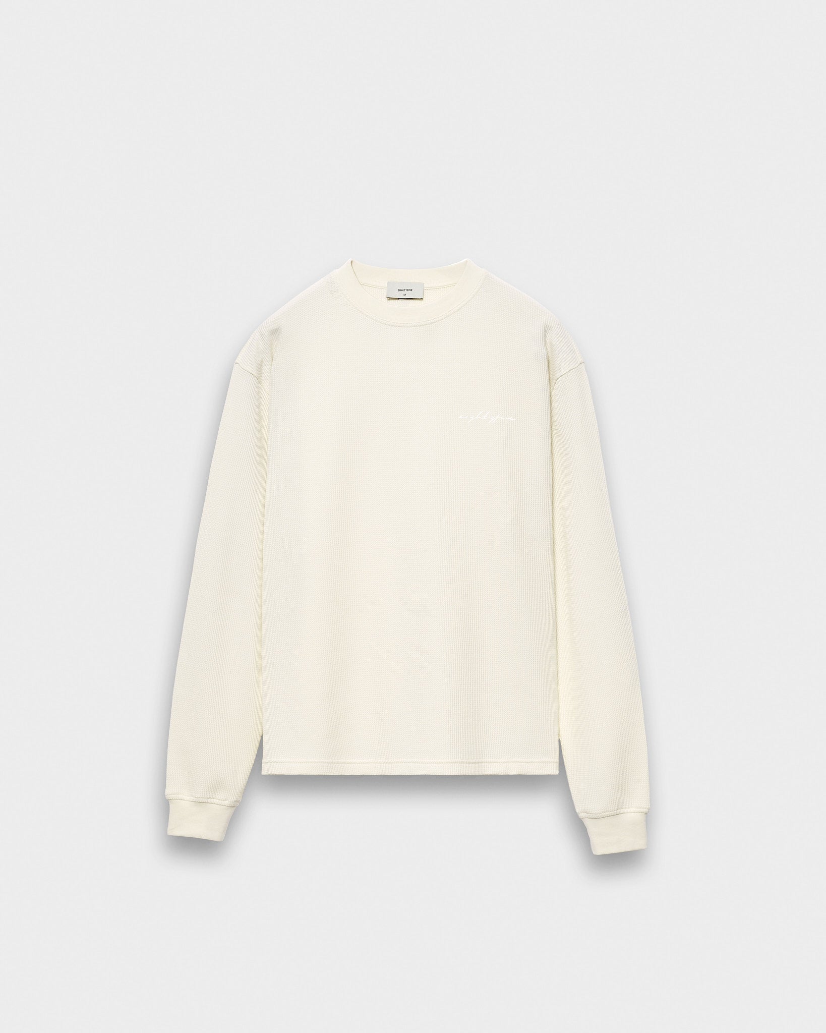 eightyfive-waffle-longsleeve-off-white-relaxed-fit image 1