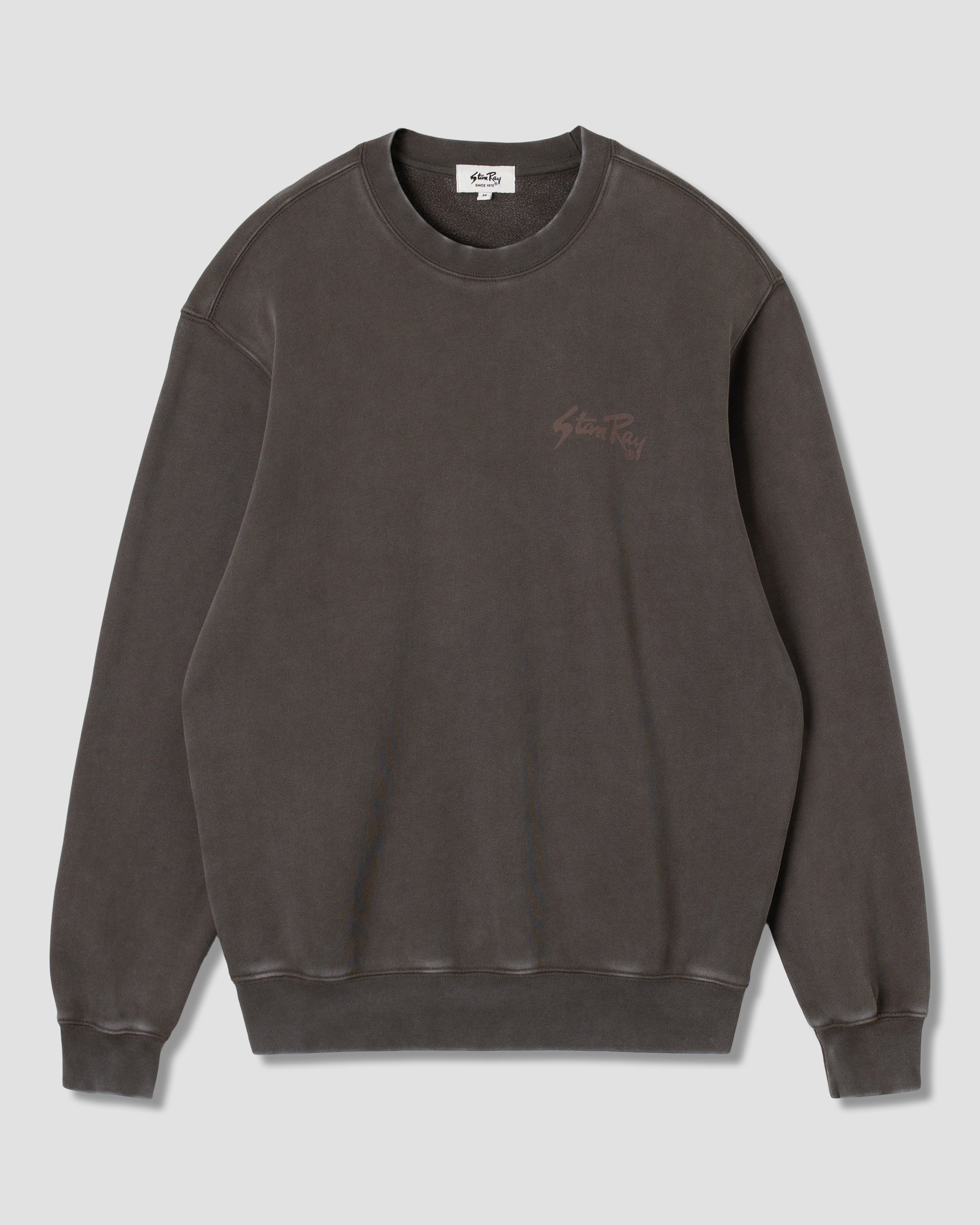 stan-ray-og-crew-sweatshirt-washed-black-ink-peyote-logo image 1