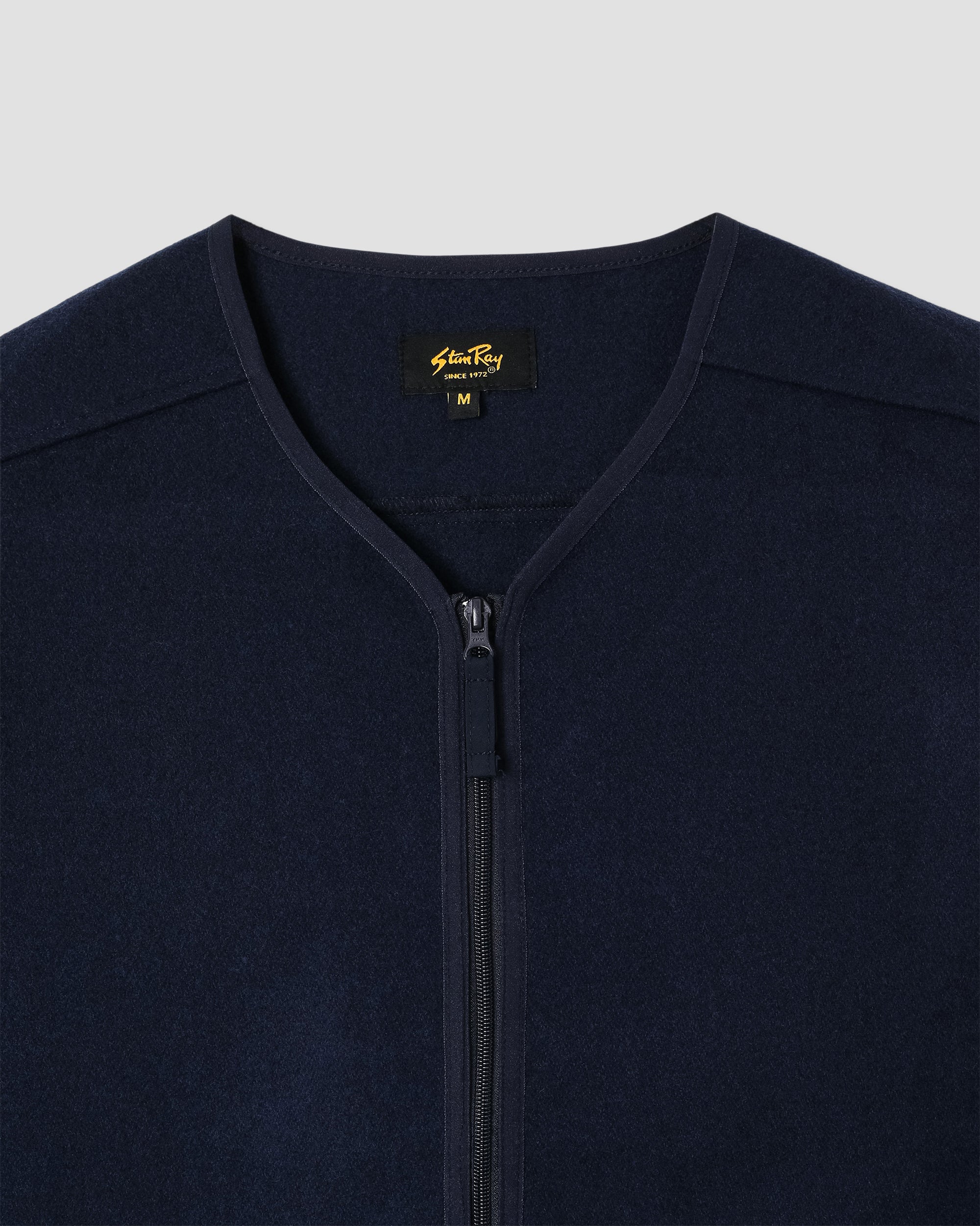 stan-ray-wool-fleece-cardigan-strickjacke-navy-heather-wolle image 4