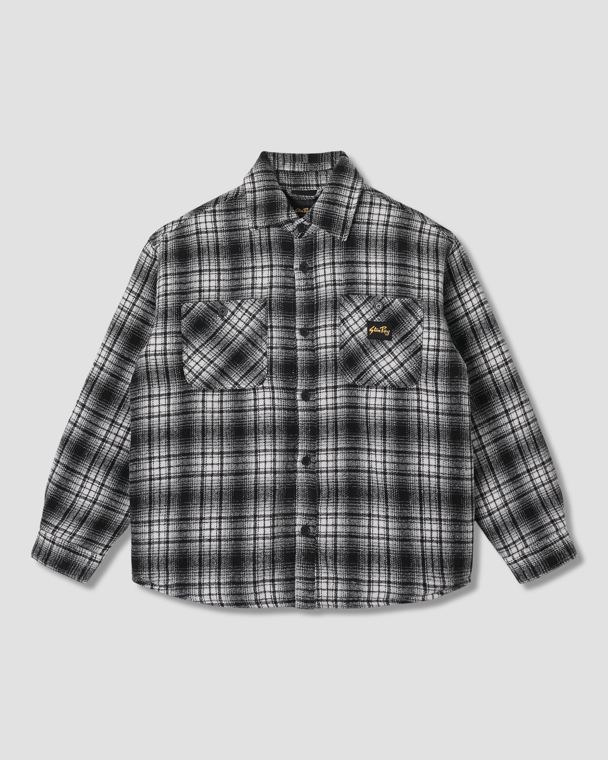 stan-ray-quilted-plaid-overshirt-jacke-blue-gesteppt image 1