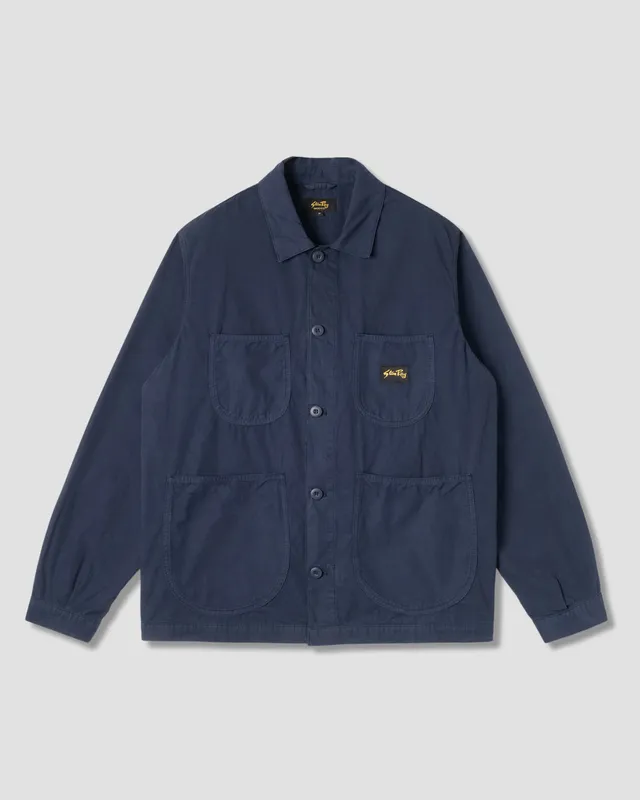 stan-ray-coverall-jacket-arbeitsjacke-navy-poplin-baumwolle image 1