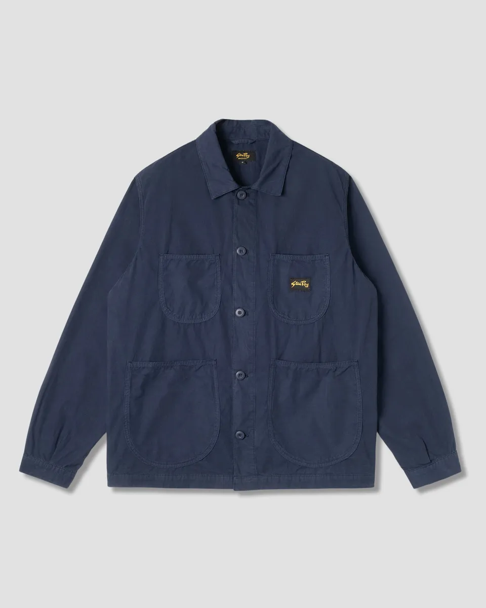 stan-ray-coverall-jacket-arbeitsjacke-navy-poplin-baumwolle image 1