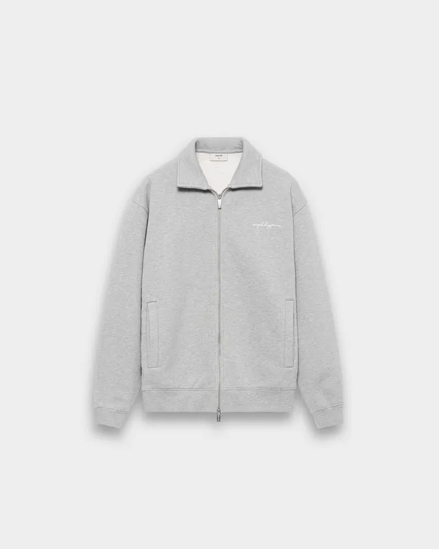 eightyfive-sweat-jacket-kent-collar-jacke-grey-melange image 1