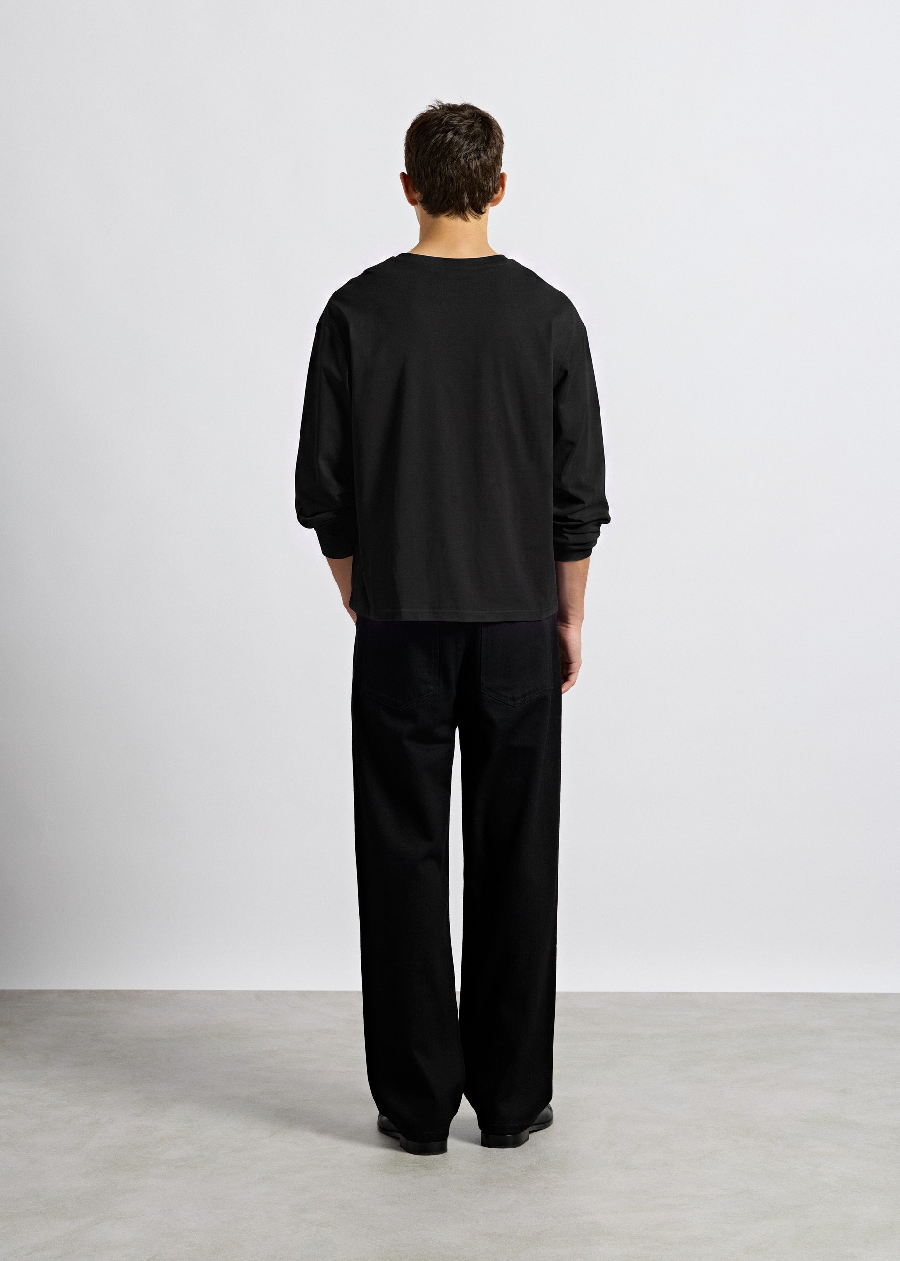 burocs-cuffed-longsleeve-langarmshirt-schwarz-baumwolle image 5