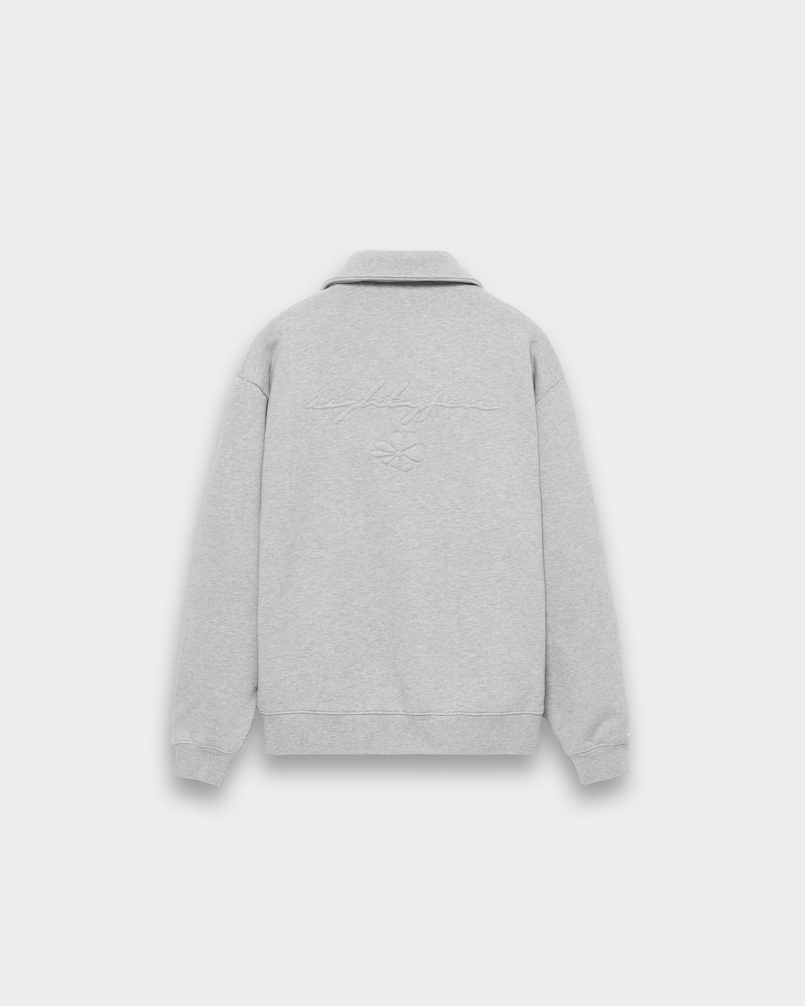 eightyfive-sweat-jacket-kent-collar-jacke-grey-melange image 2