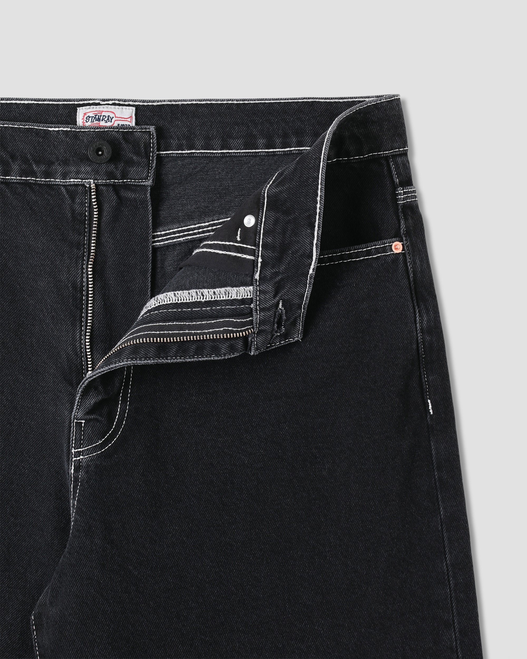 stan-ray-wide-5-short-jeansshorts-stonewashed-black-denim image 5