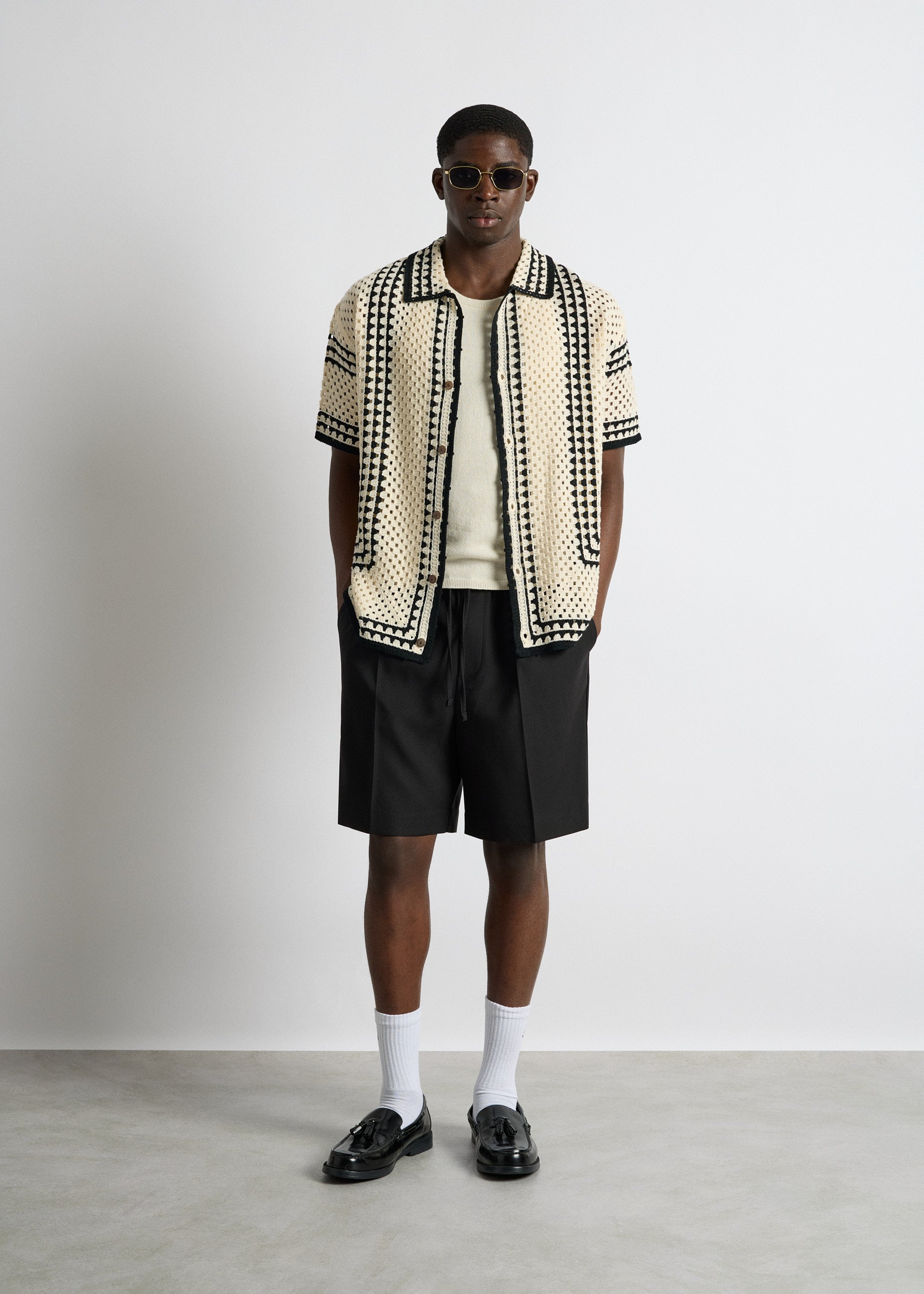 burocs-crochet-bicolor-shirt-hemd-off-white-oversize image 5