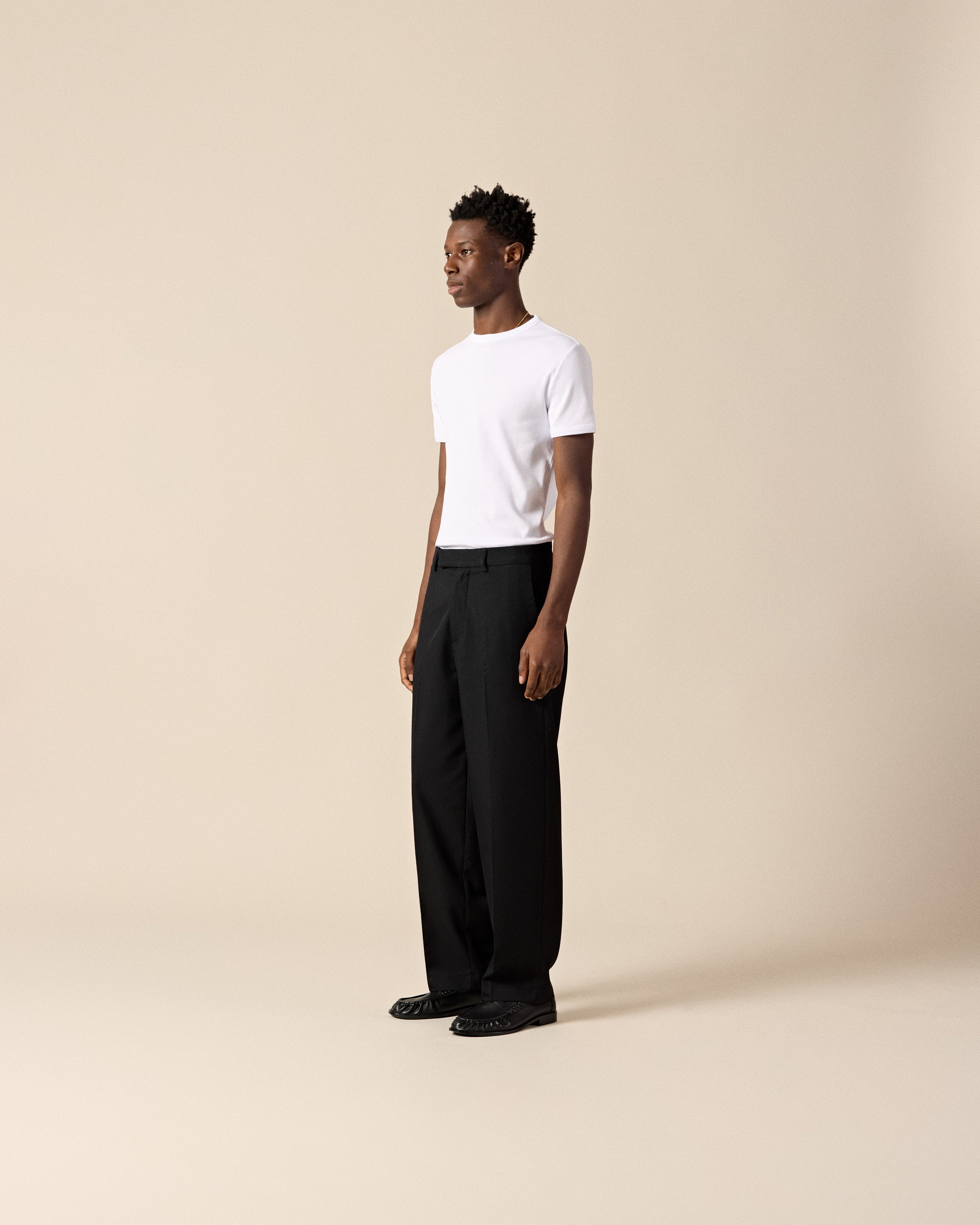 eightyfive-signature-t-shirt-herren-slim-fit-wei-baumwolle image 4