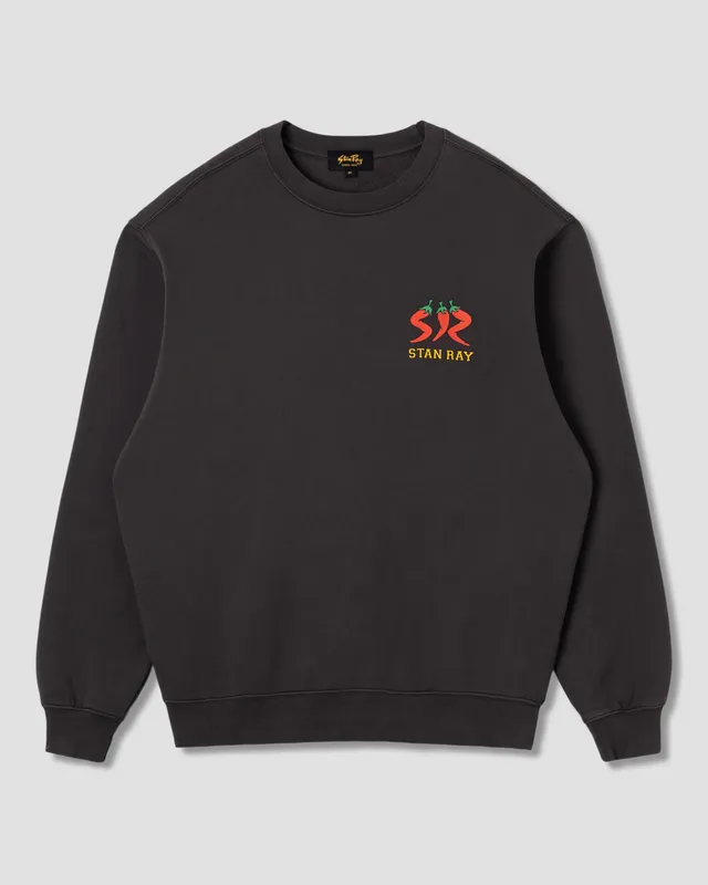 stan-ray-pepper-crew-sweatshirt-raven-black-baumwolle image 1