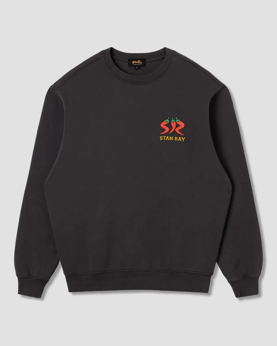 stan-ray-pepper-crew-sweatshirt-raven-black-baumwolle image 1