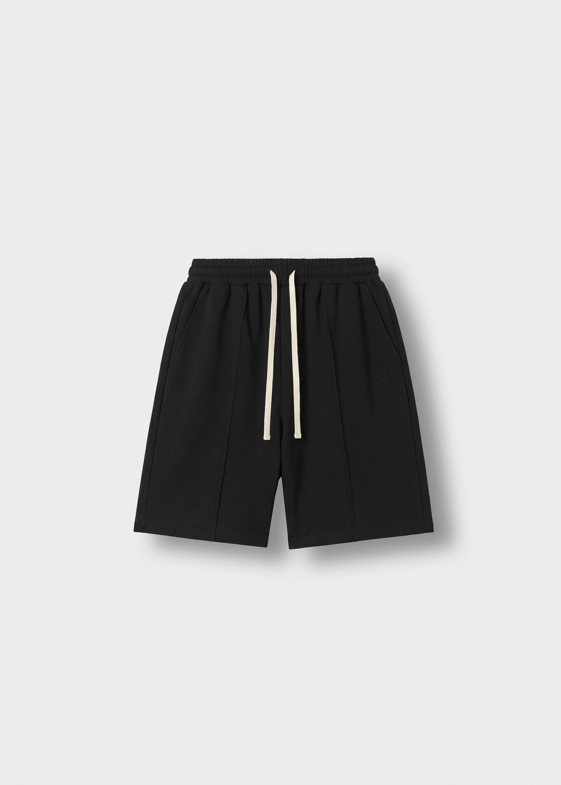 burocs-shorts-sweatshorts-with-seam-hose-black-baumwolle image 1