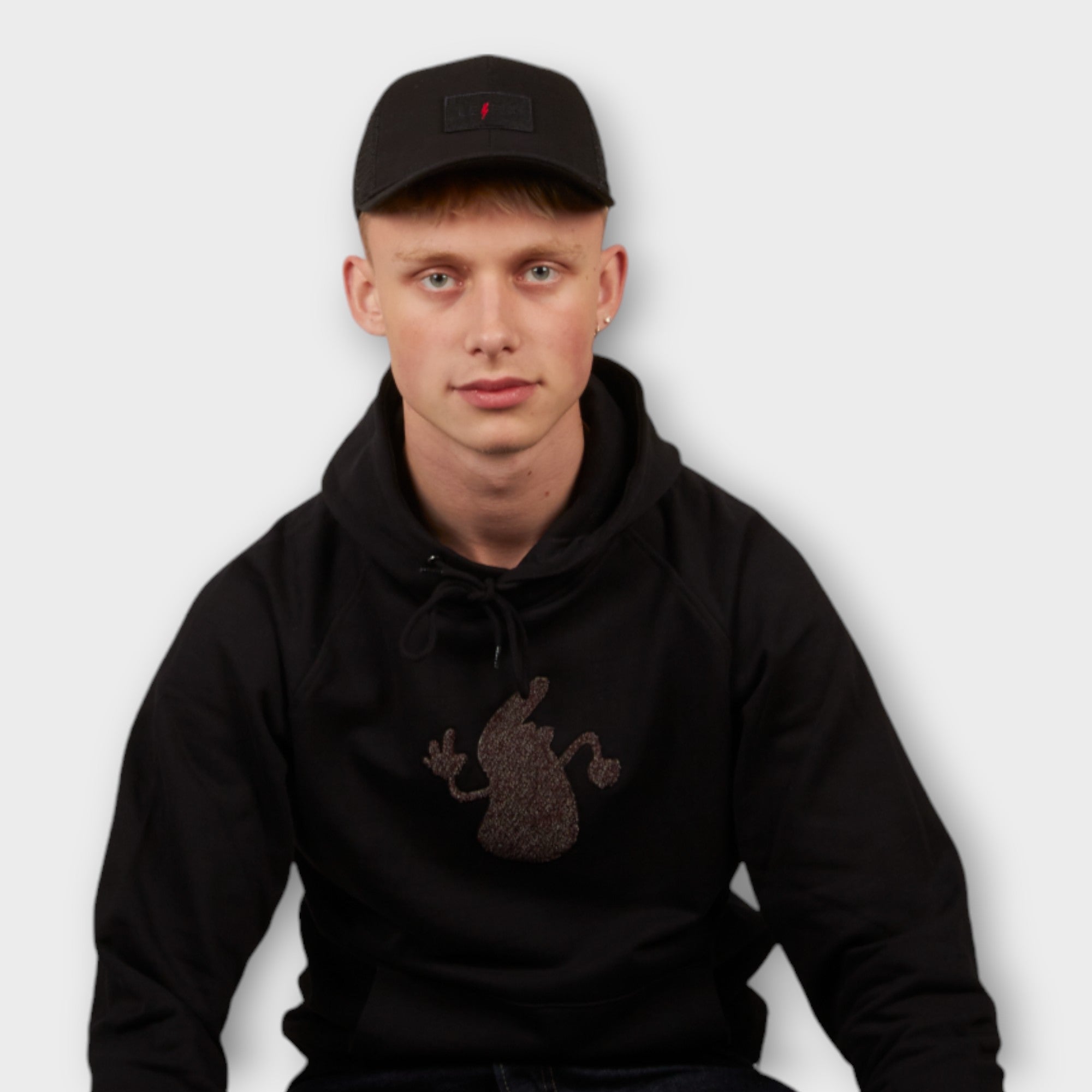 le-fix-lightning-trucker-cap-schwarz-baumwolle image 2